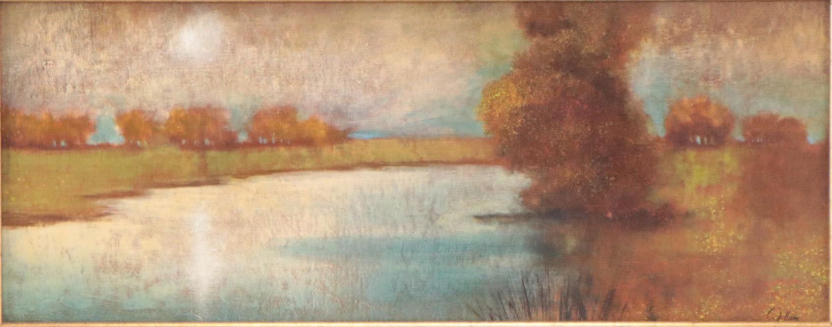 Williams River Landscape Oil Painting