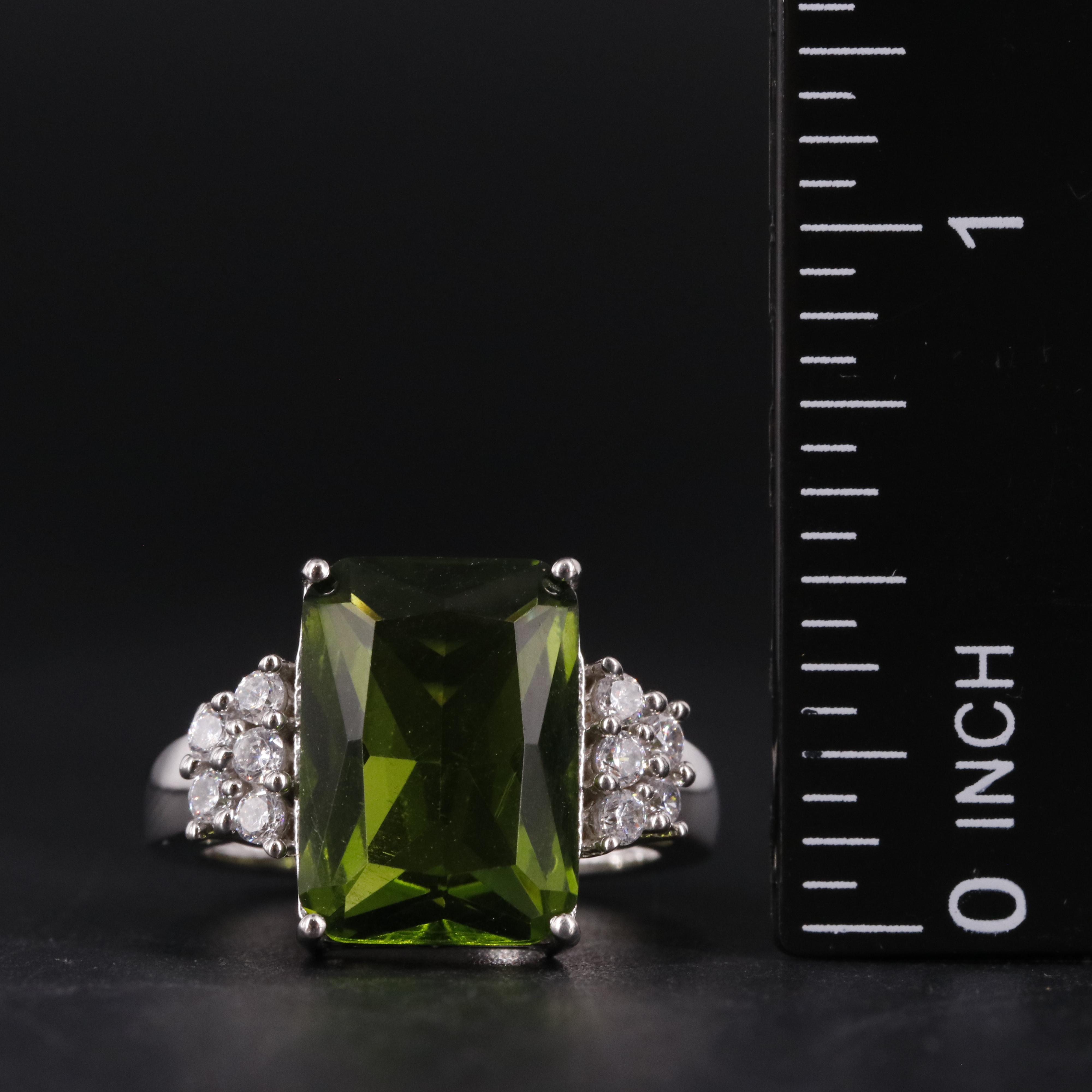 Sterling Silver Peridot Ring