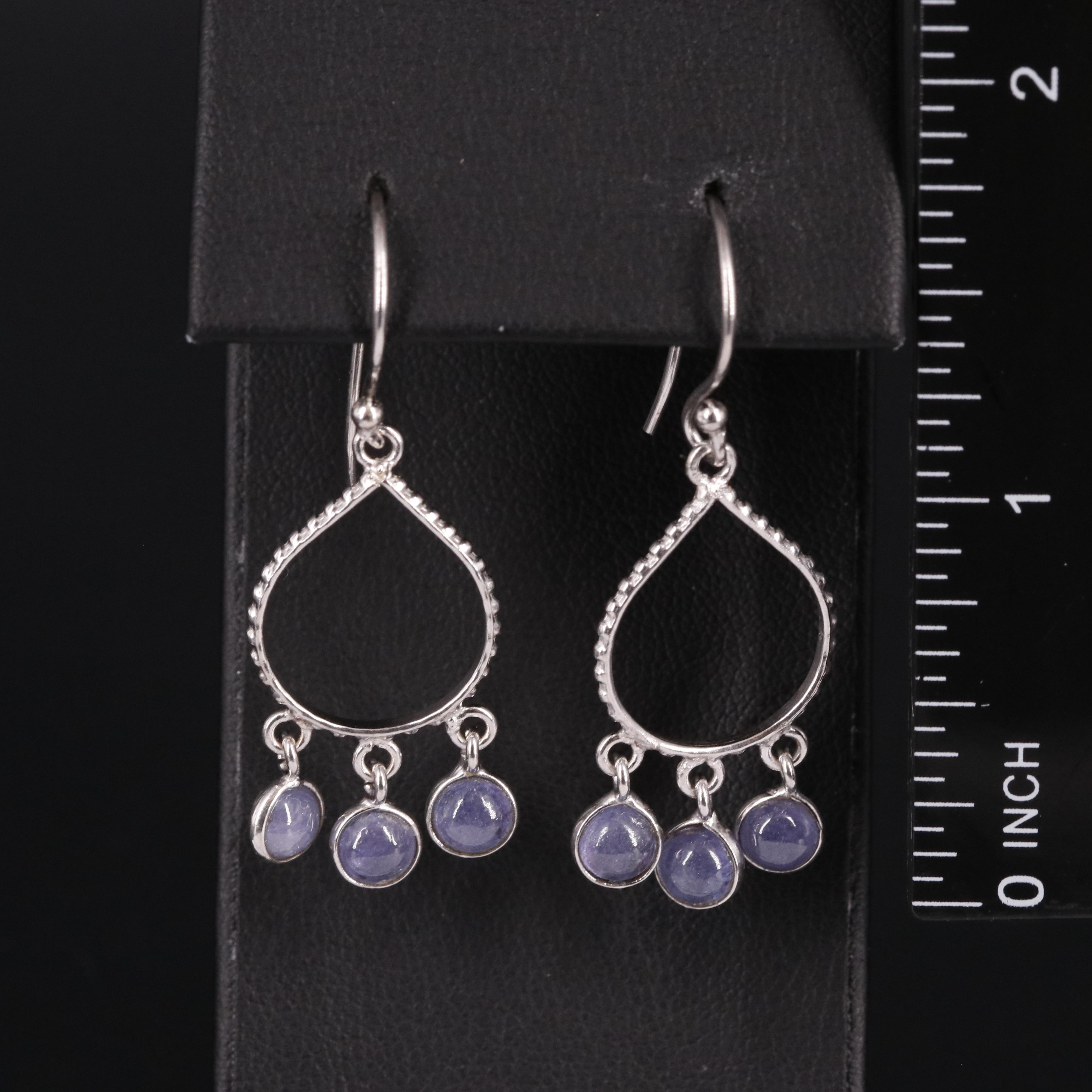 Gemstone Dangle Earrings