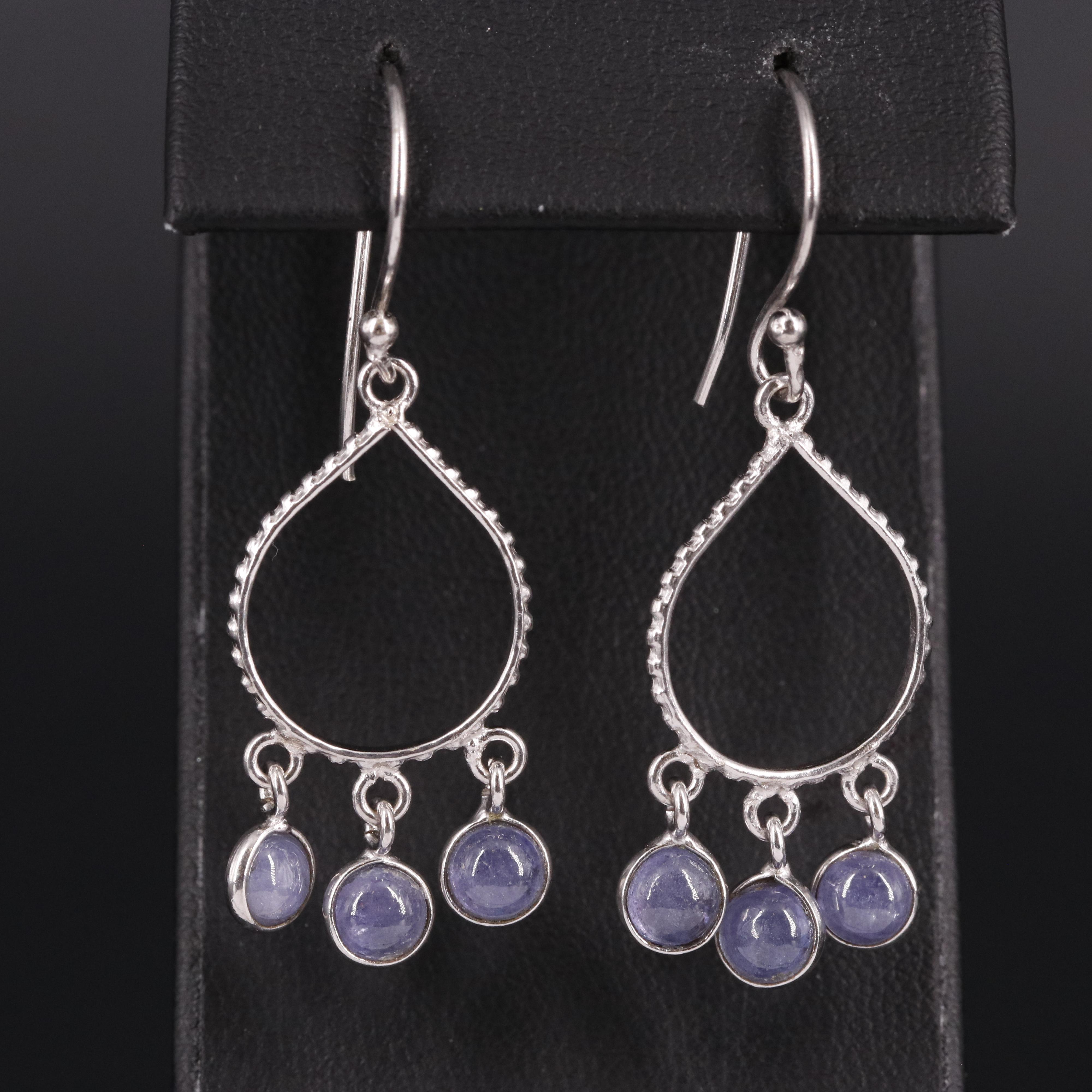 Gemstone Dangle Earrings