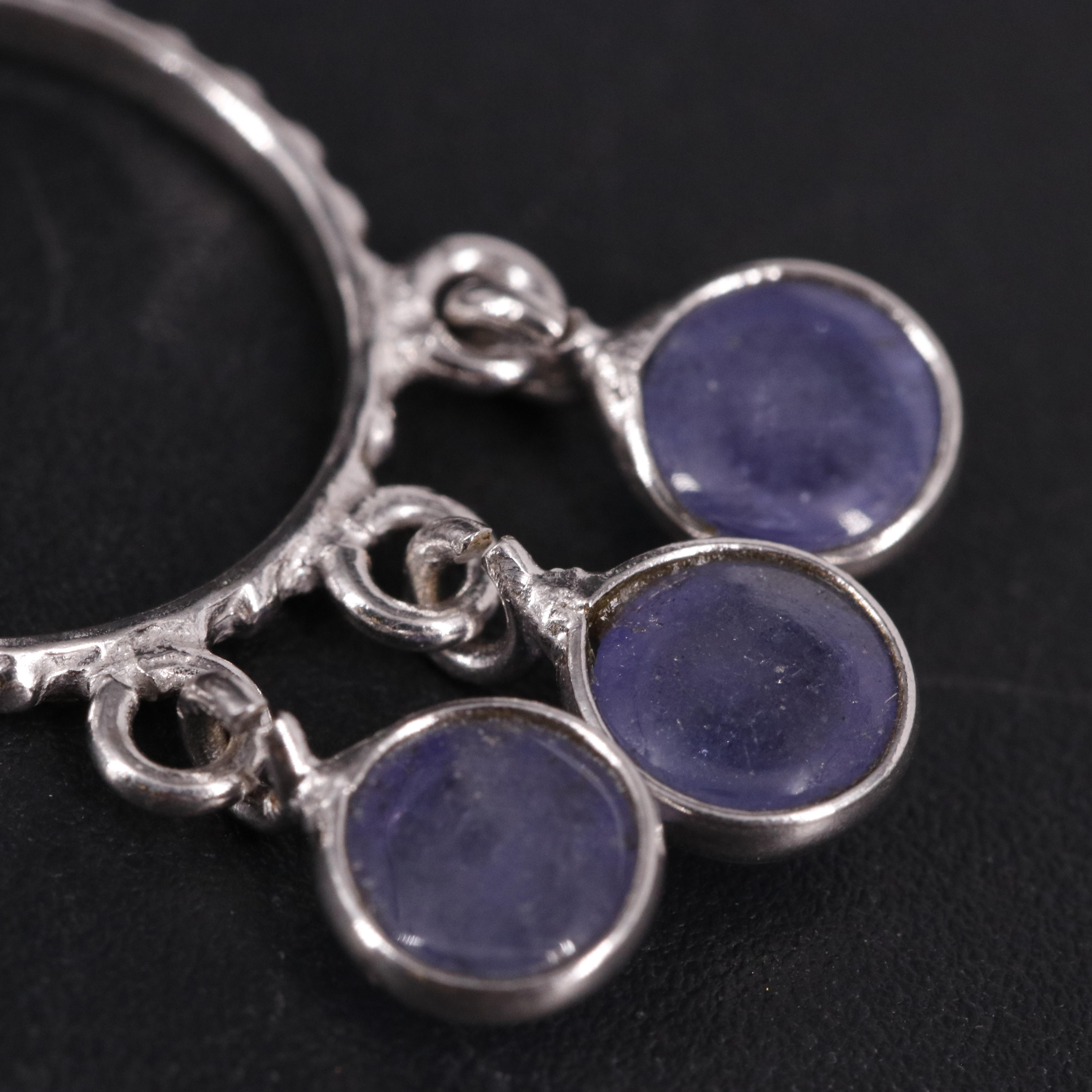 Gemstone Dangle Earrings