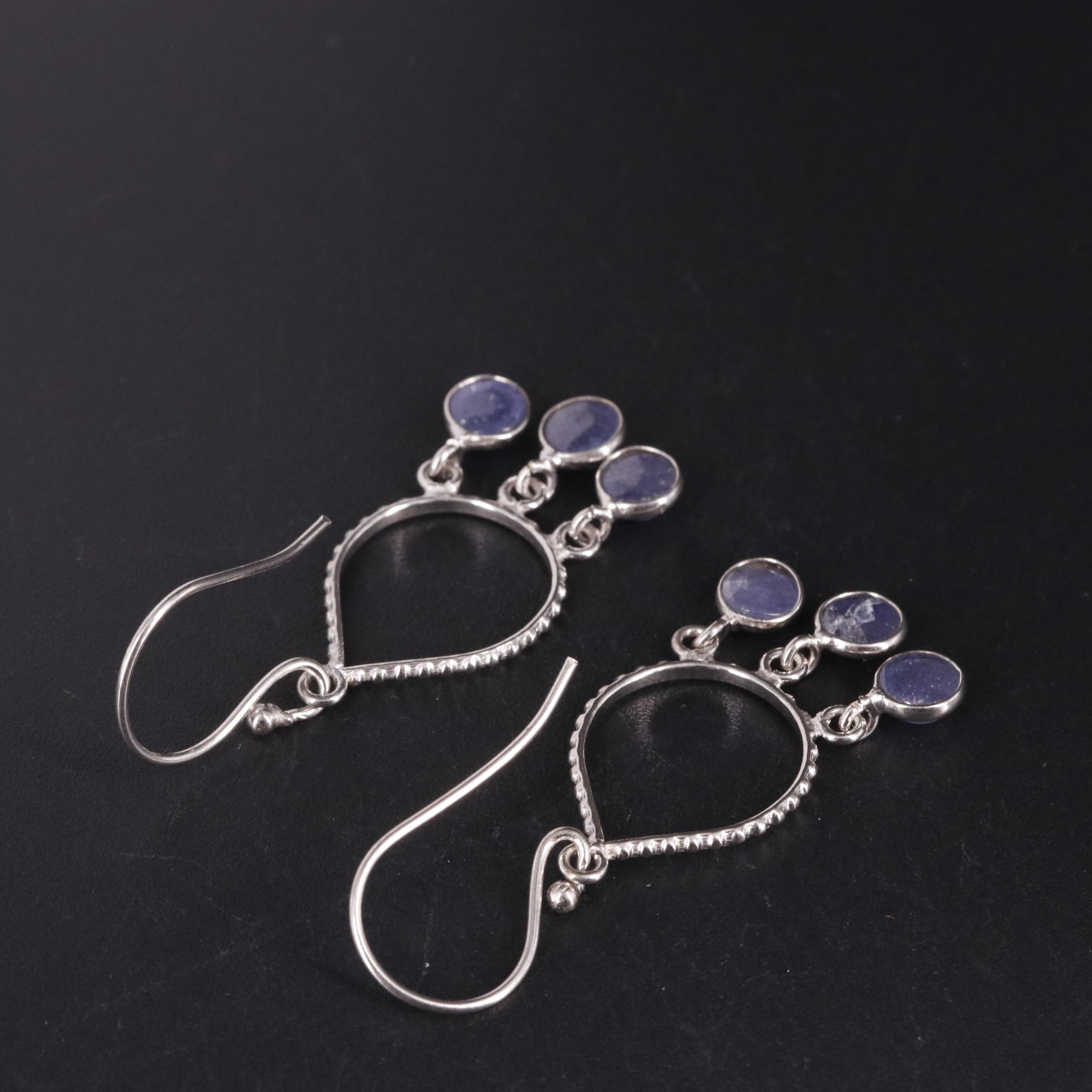 Gemstone Dangle Earrings