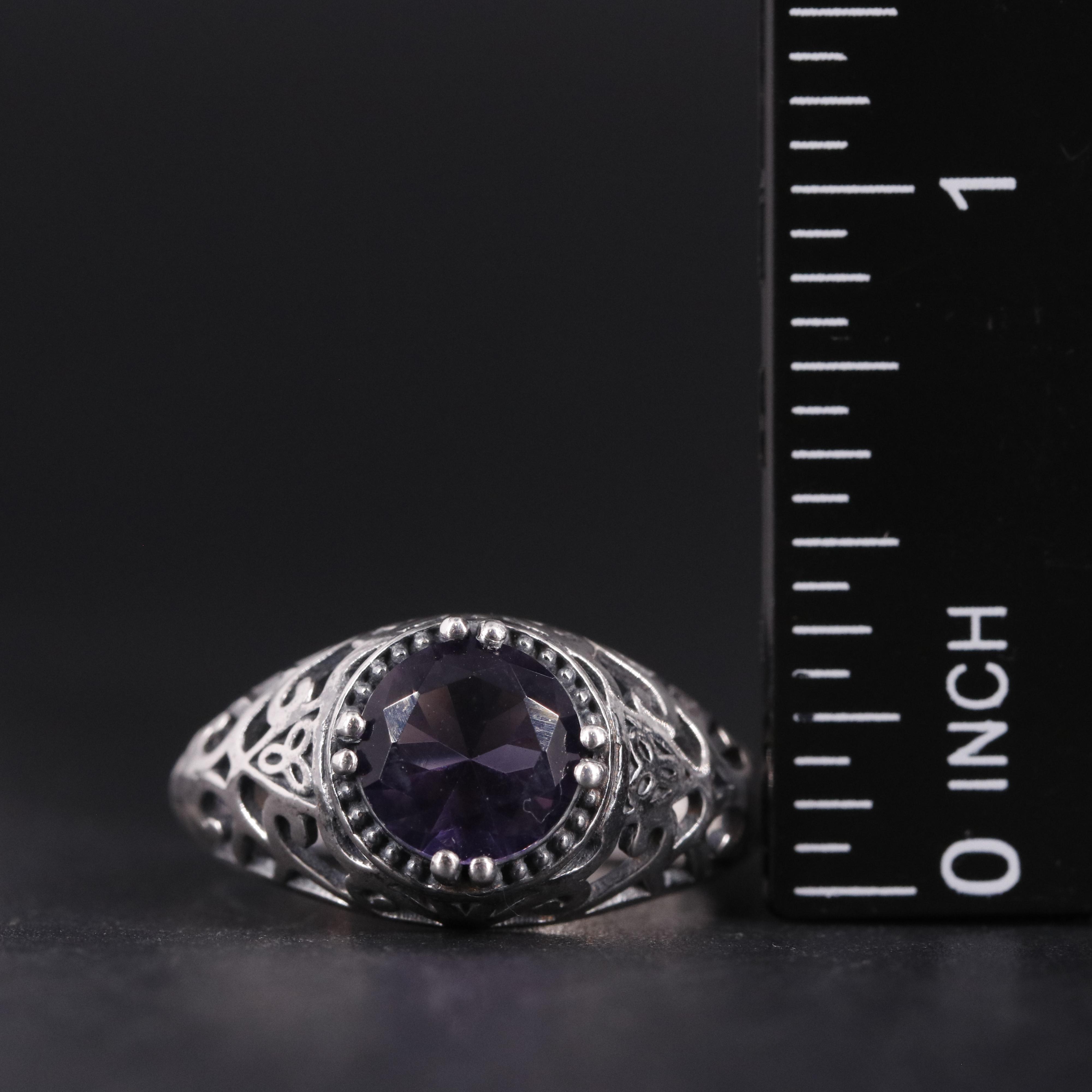 Sterling Silver Amethyst Ring
