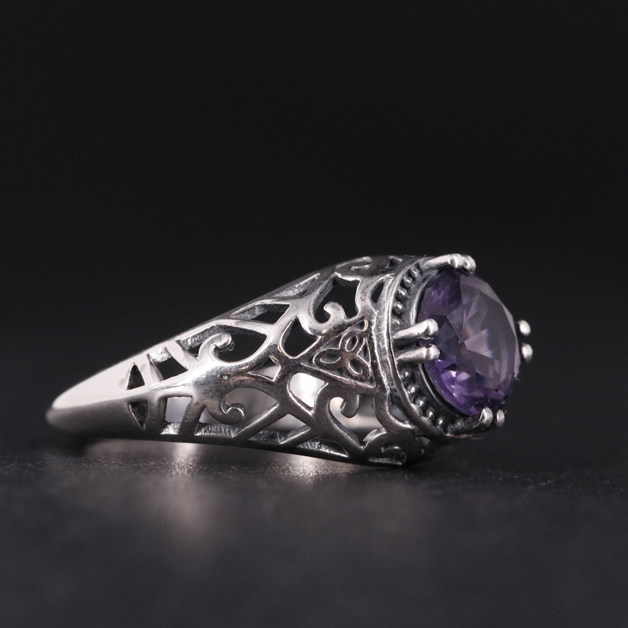 Sterling Silver Amethyst Ring