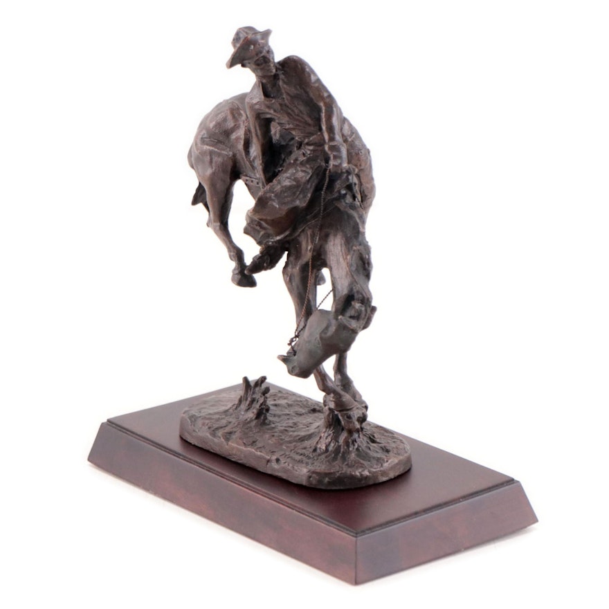 Bronze Sculpture After Frederic Remington "The Outlaw," 1988