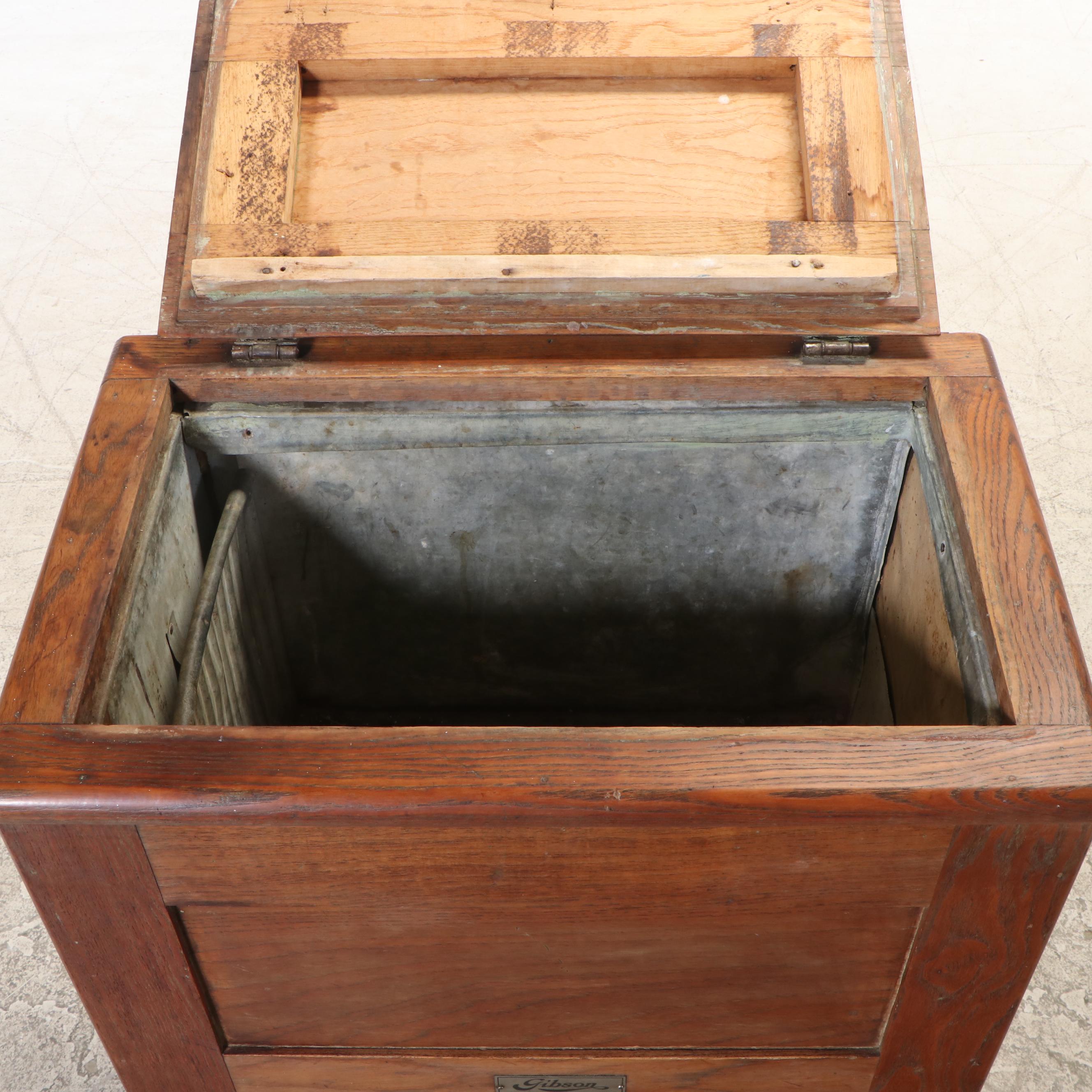 Gibson Cambria Oak Ice Box, Early 20th Century