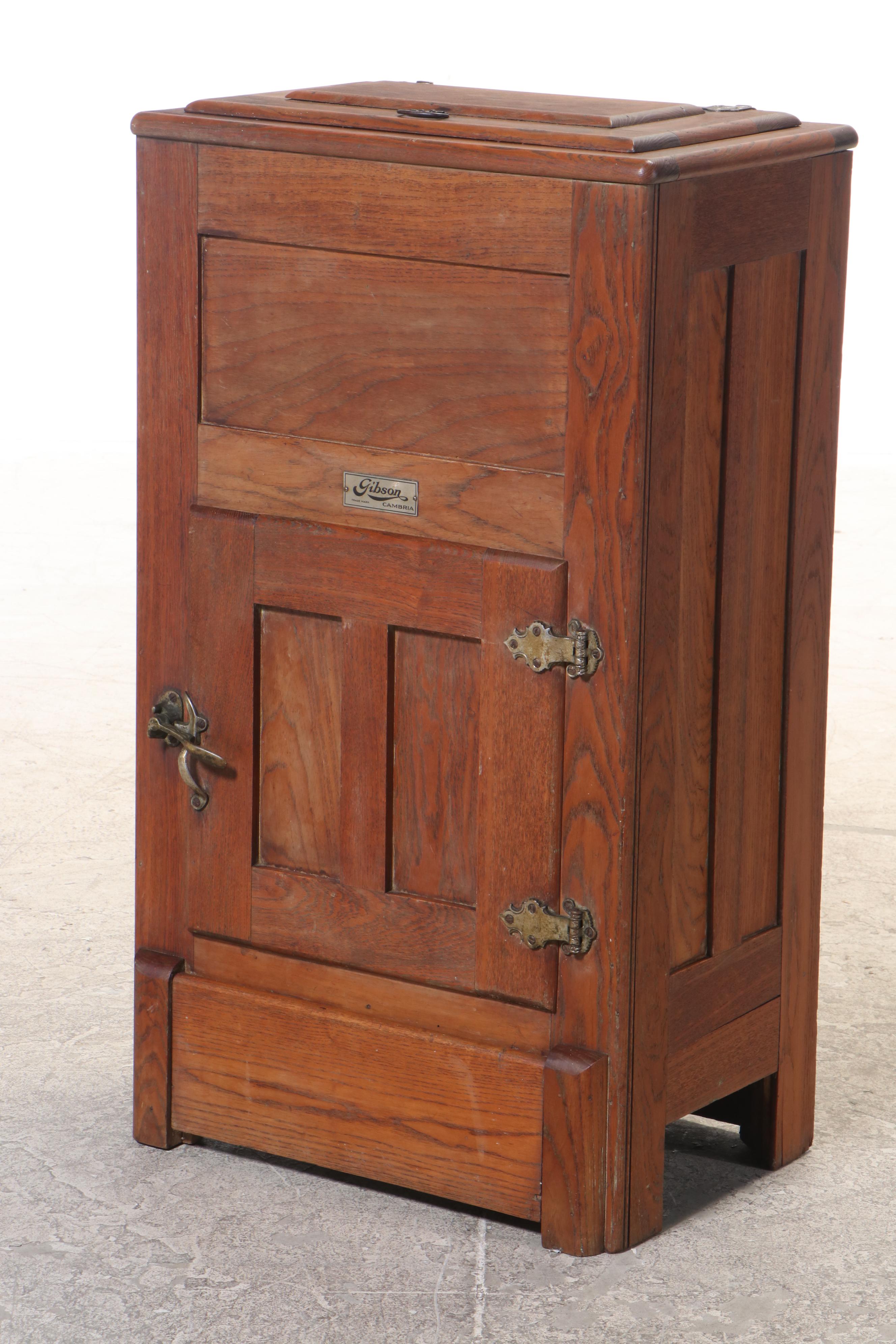 Gibson Cambria Oak Ice Box, Early 20th Century