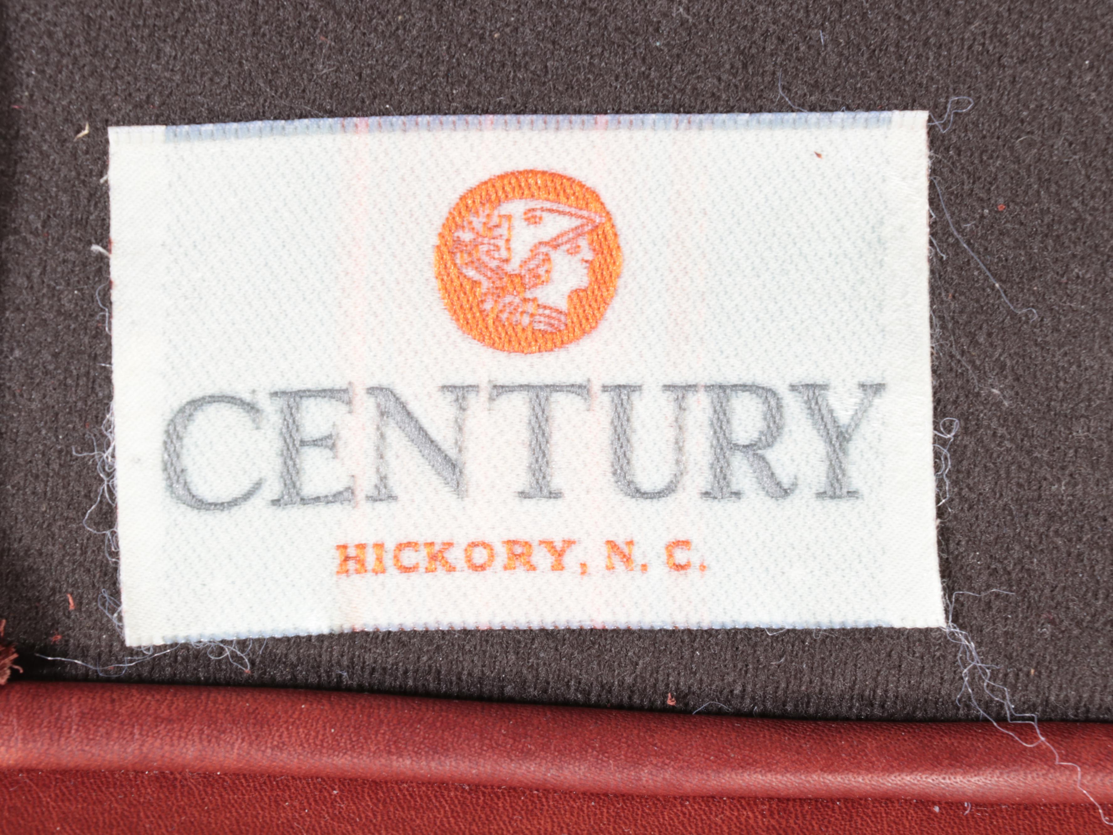 Century Tufted Leather Chair and Ottoman