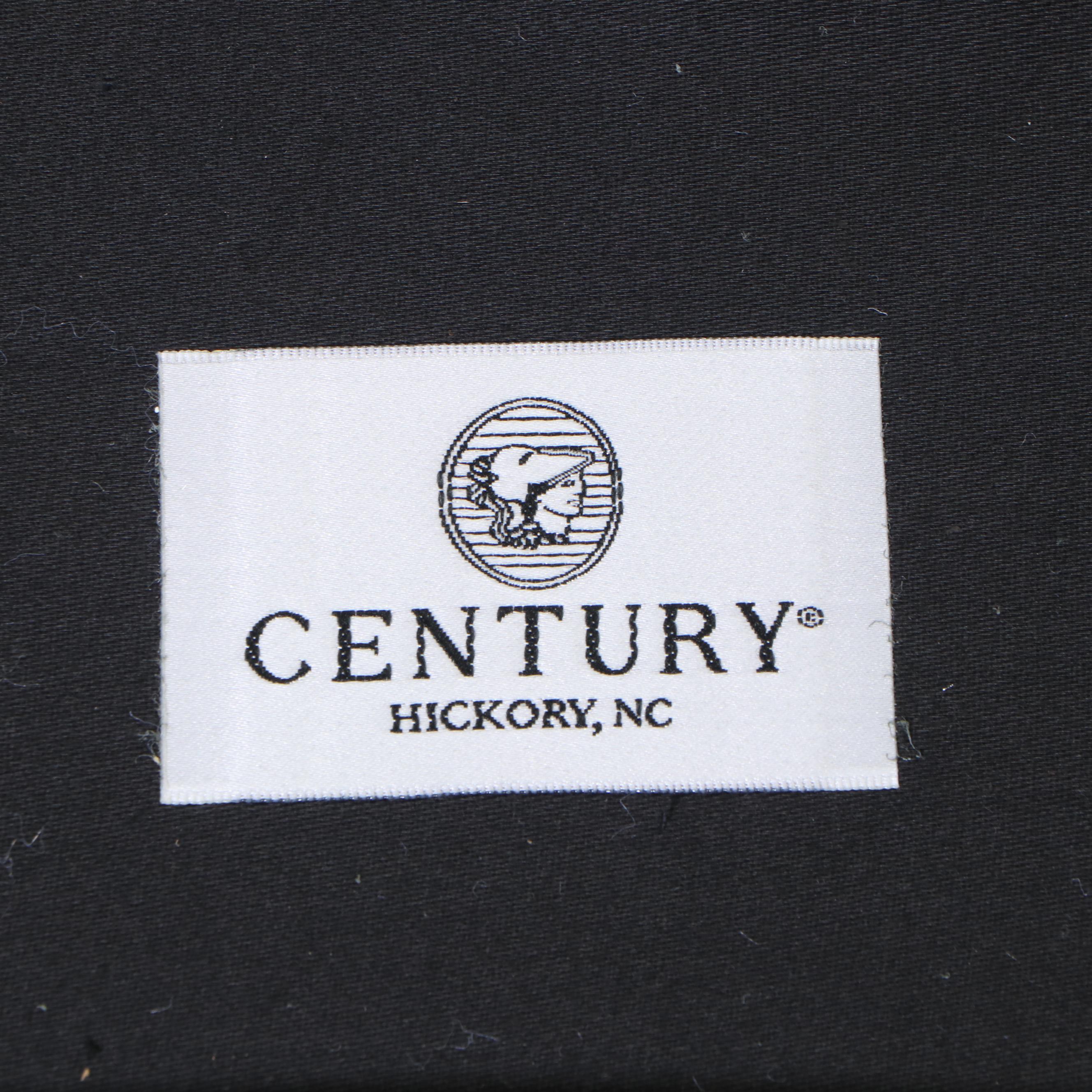 Century Tufted Leather Swivel Lounge Chair