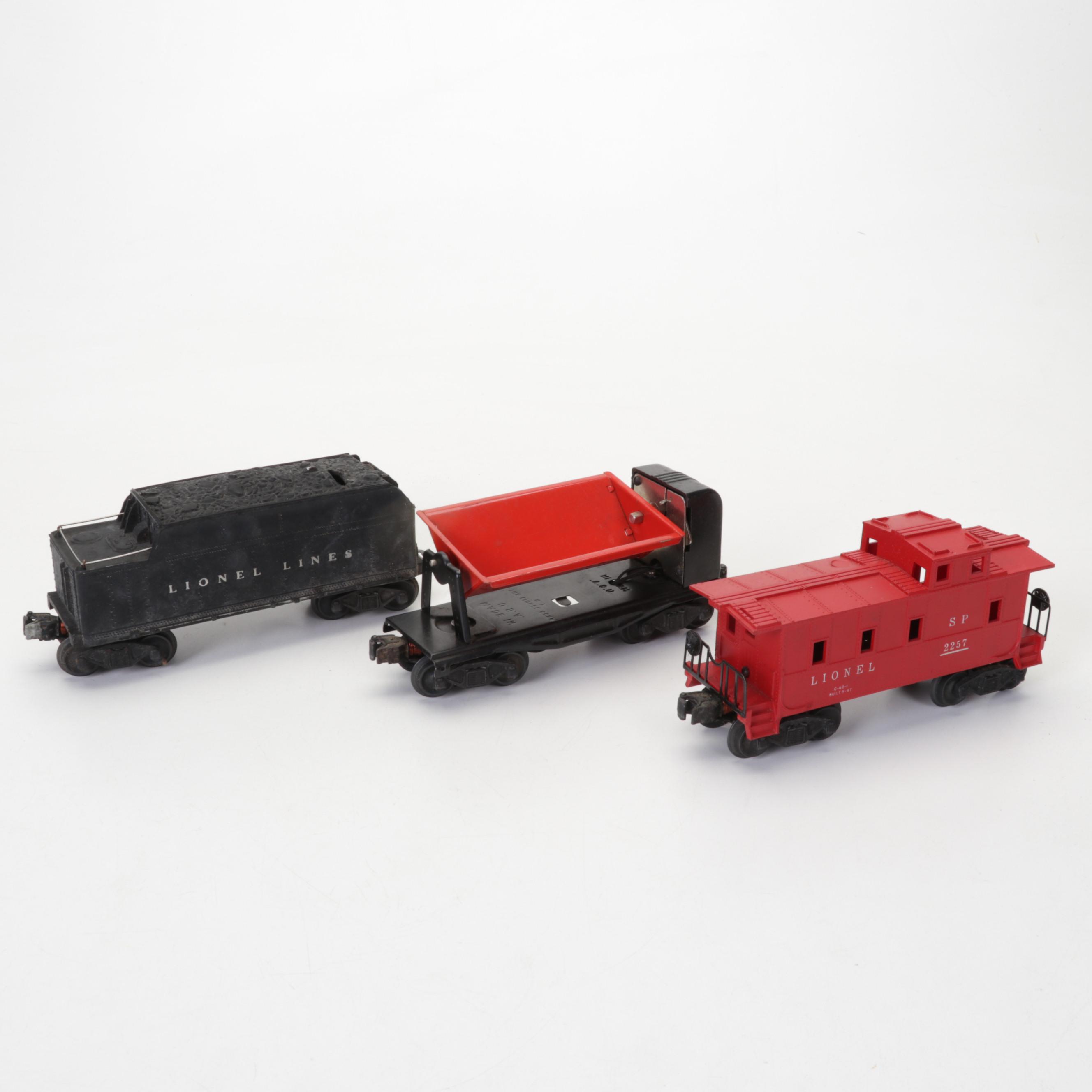 Lionel O Scale Train Set with 2025 Steam Locomotive, Mid to Late 20th Century