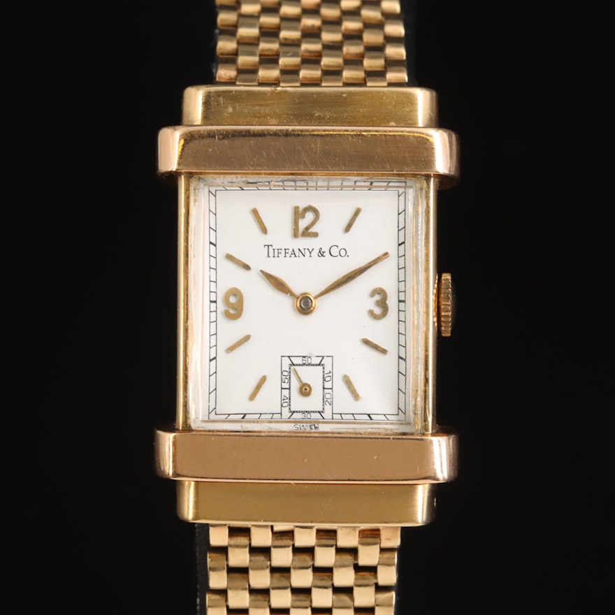 14K Tiffany & Co. Top Hat Wristwatch by International Watch Co.