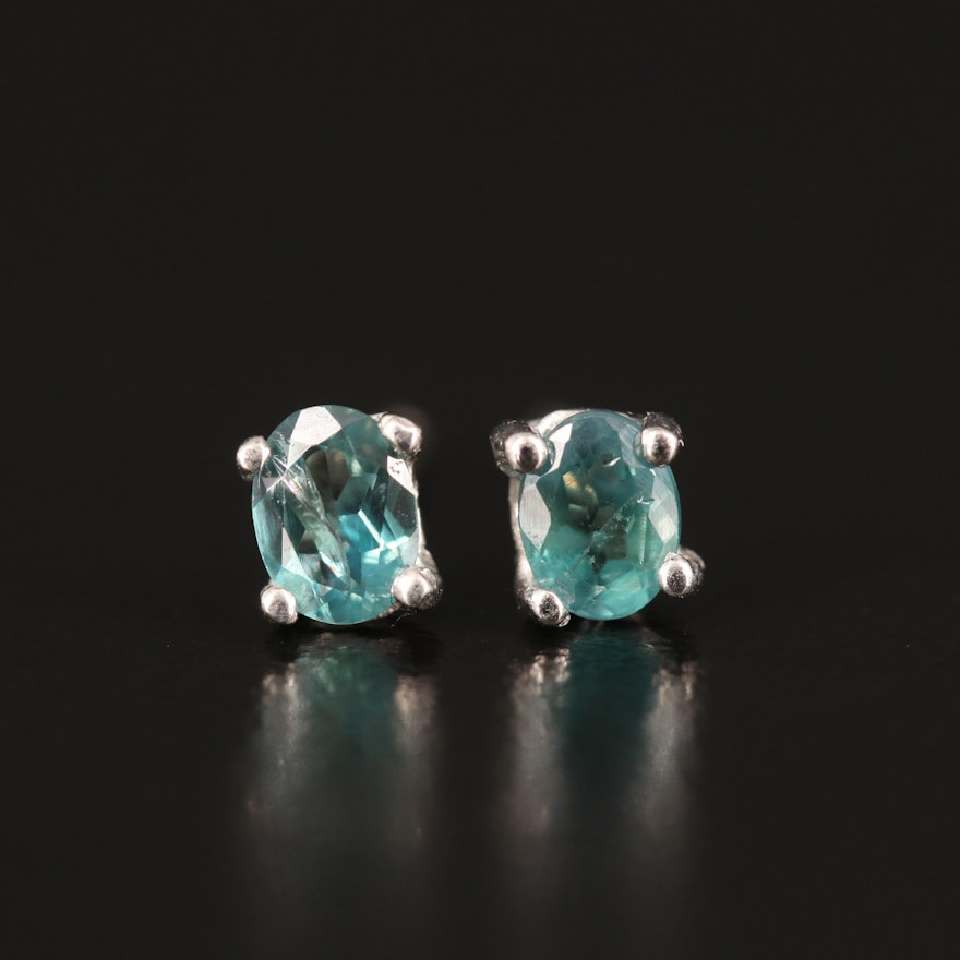 Platinum Alexandrite Stud Earrings