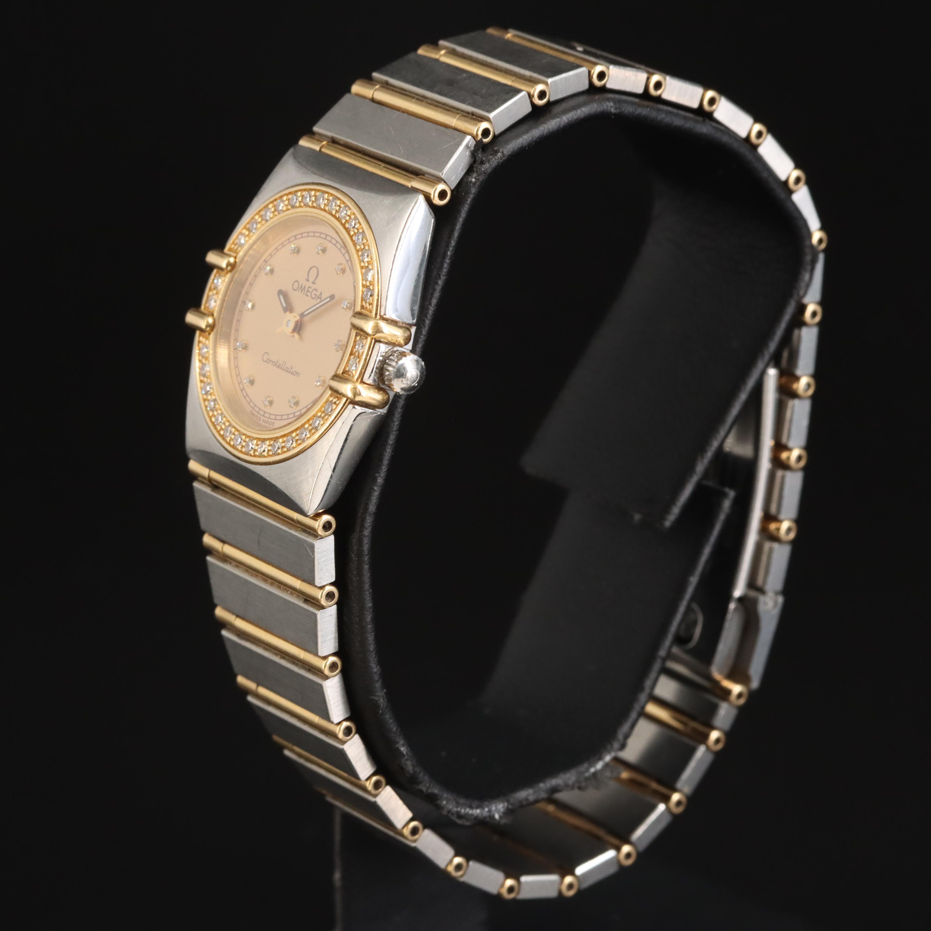 1993 Omega Constellation 18K and Stainless Steel Diamond Watch