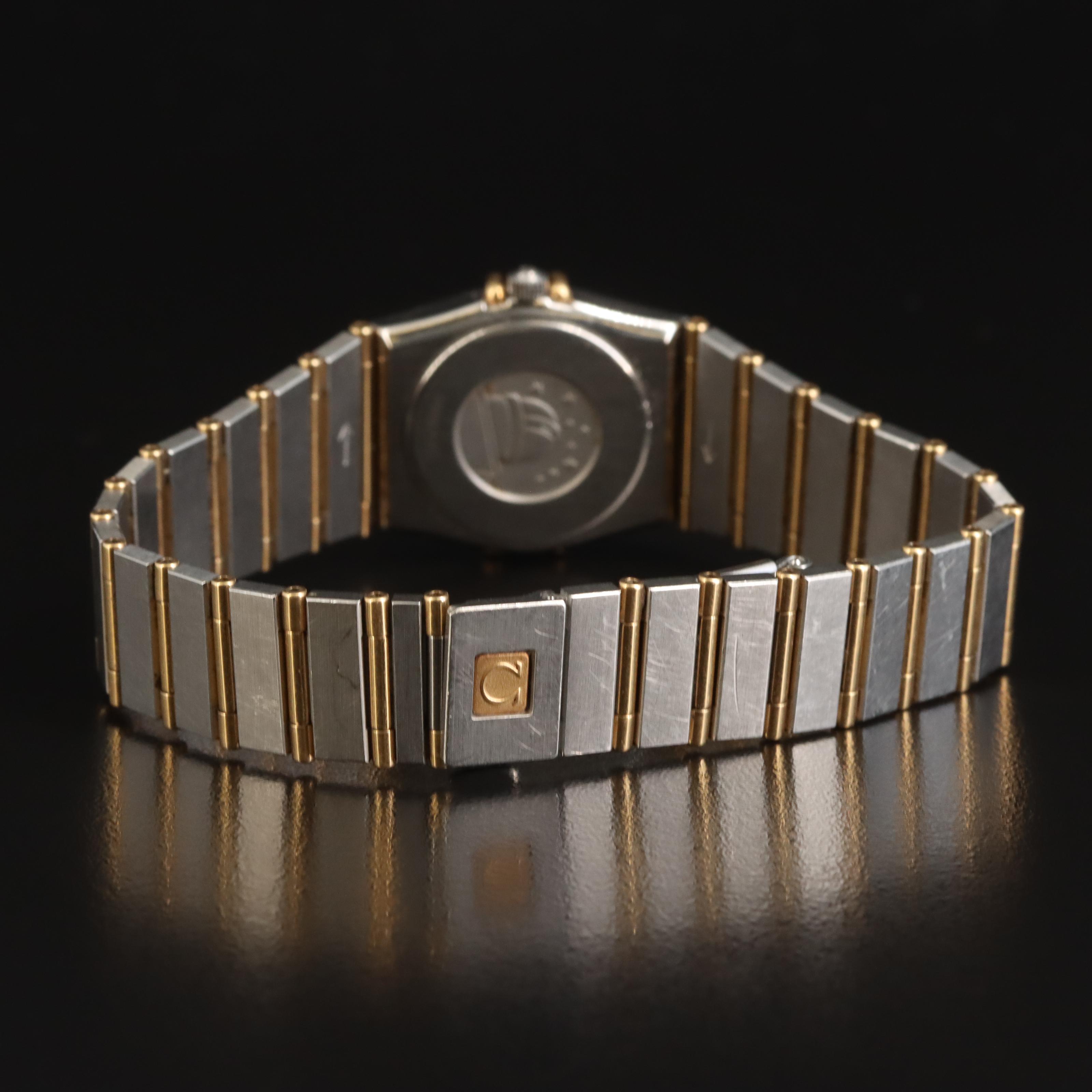 1993 Omega Constellation 18K and Stainless Steel Diamond Watch