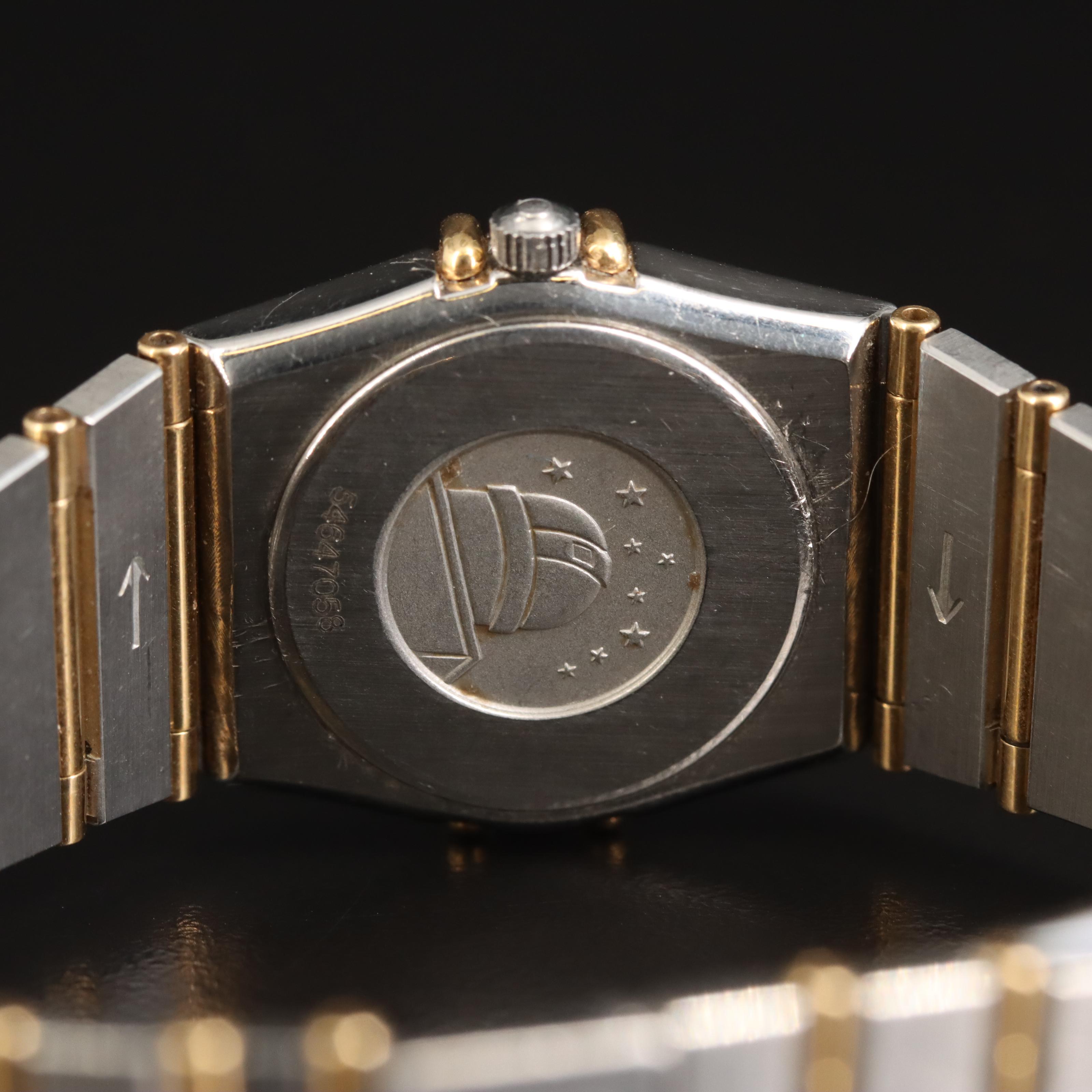 1993 Omega Constellation 18K and Stainless Steel Diamond Watch