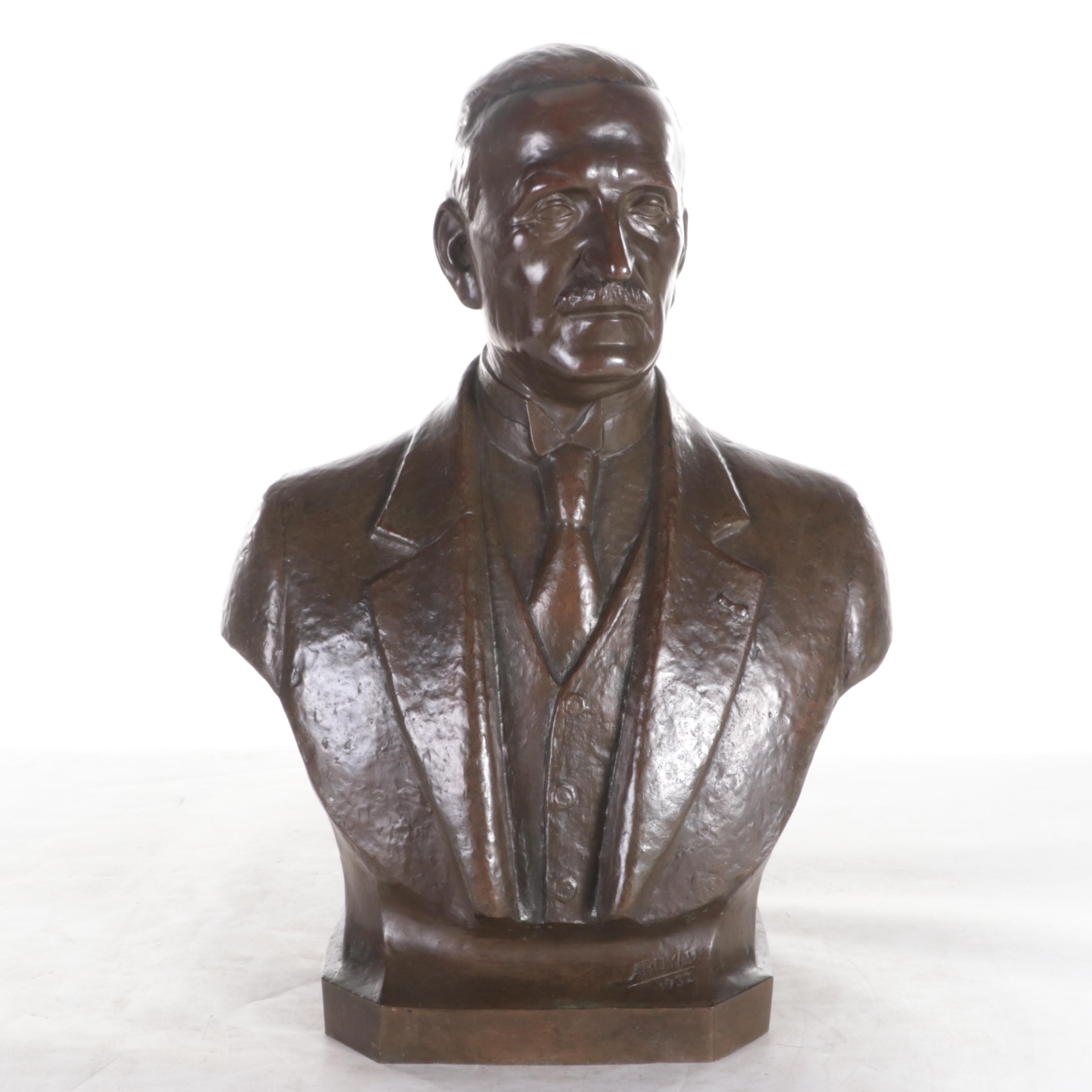 Bronze Bust of a Man, 1932