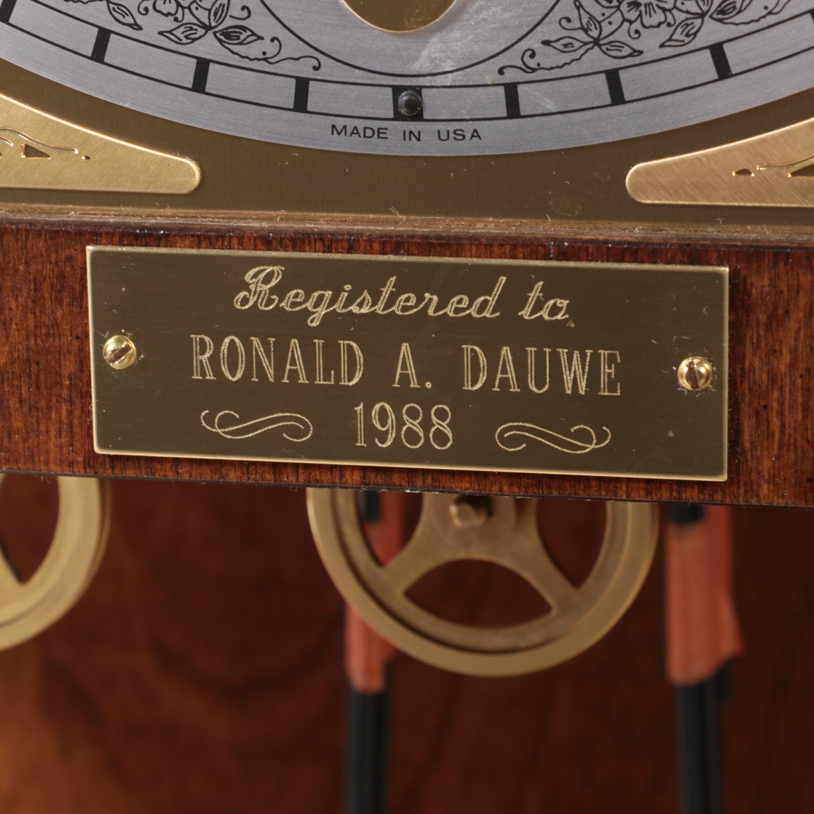 Sligh Colonial Style Grandfather Clock