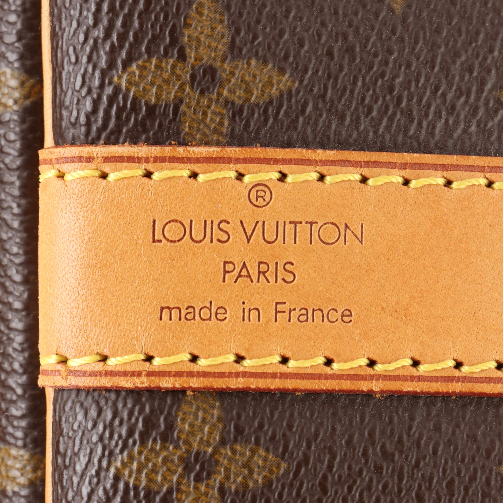 Louis Vuitton Keepall 60 Bandoulière in Monogram Canvas and Vachetta Leather