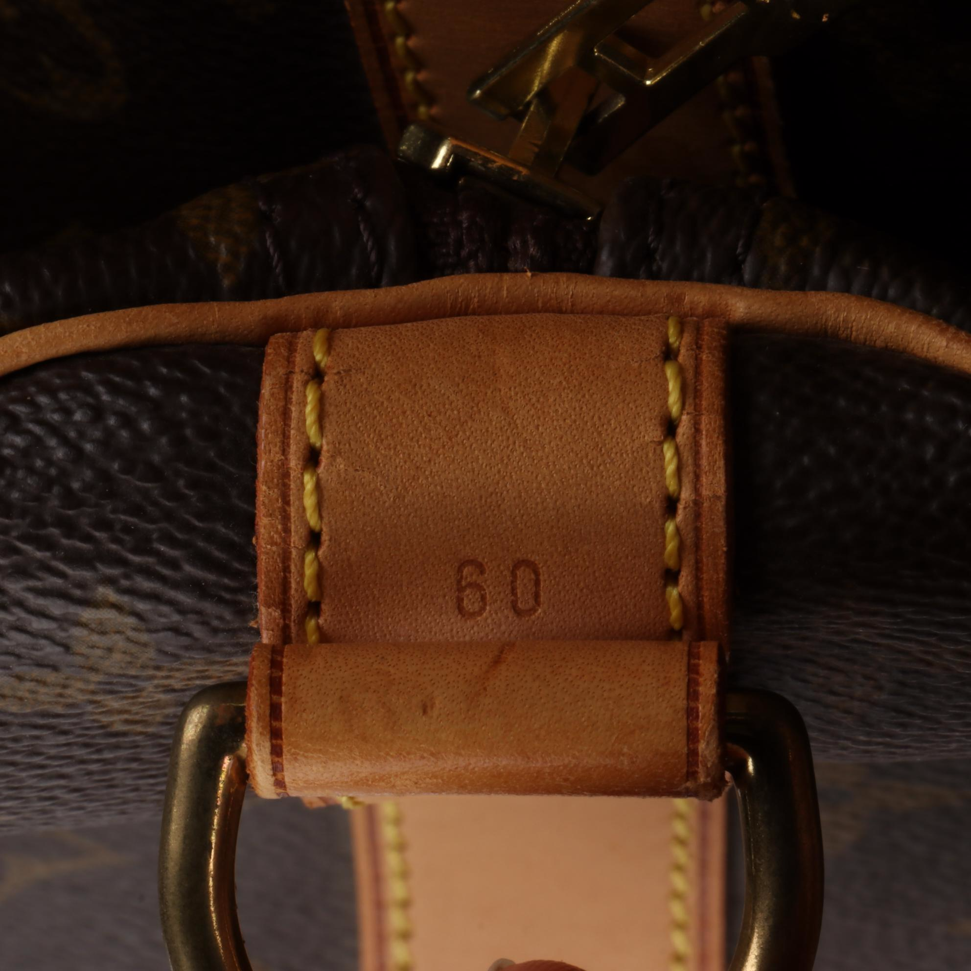 Louis Vuitton Keepall 60 Bandoulière in Monogram Canvas and Vachetta Leather