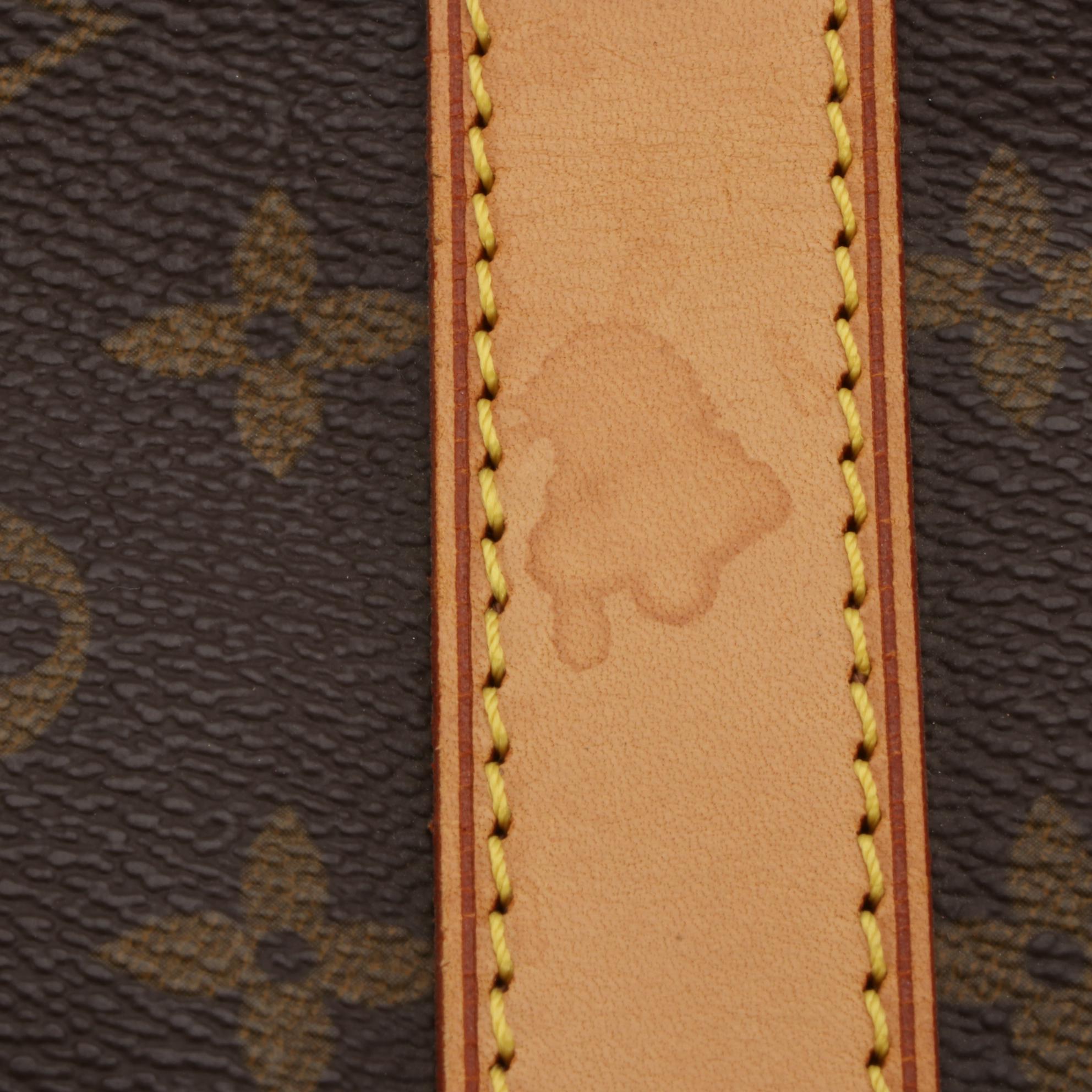 Louis Vuitton Keepall 60 Bandoulière in Monogram Canvas and Vachetta Leather