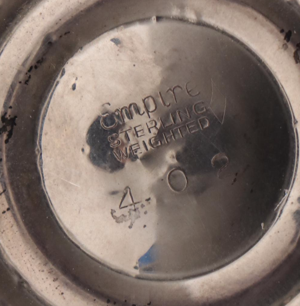 Empire Weighted Sterling Silver Lighter with Ronson "Queen Anne" Metal Lighter