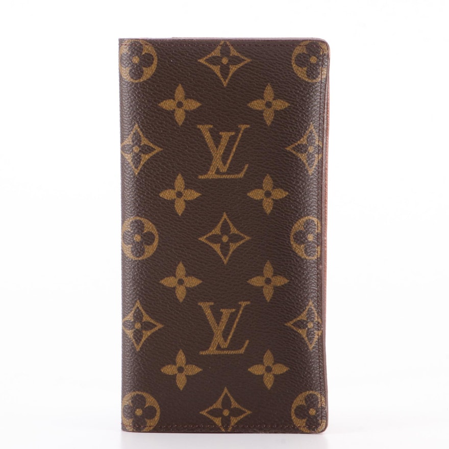 Louis Vuitton Checkbook Cover in Monogram Canvas