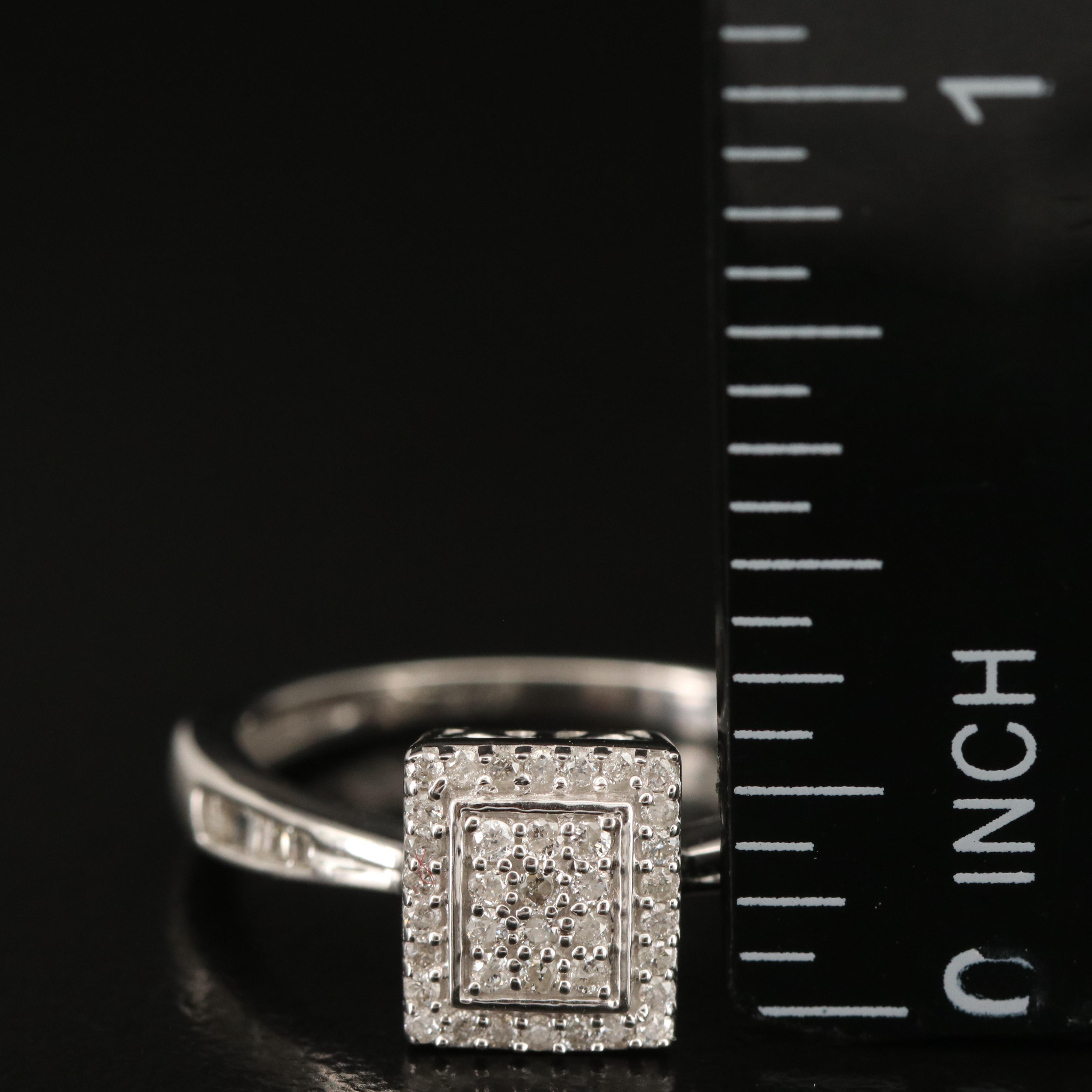 Sterling Diamond Ring