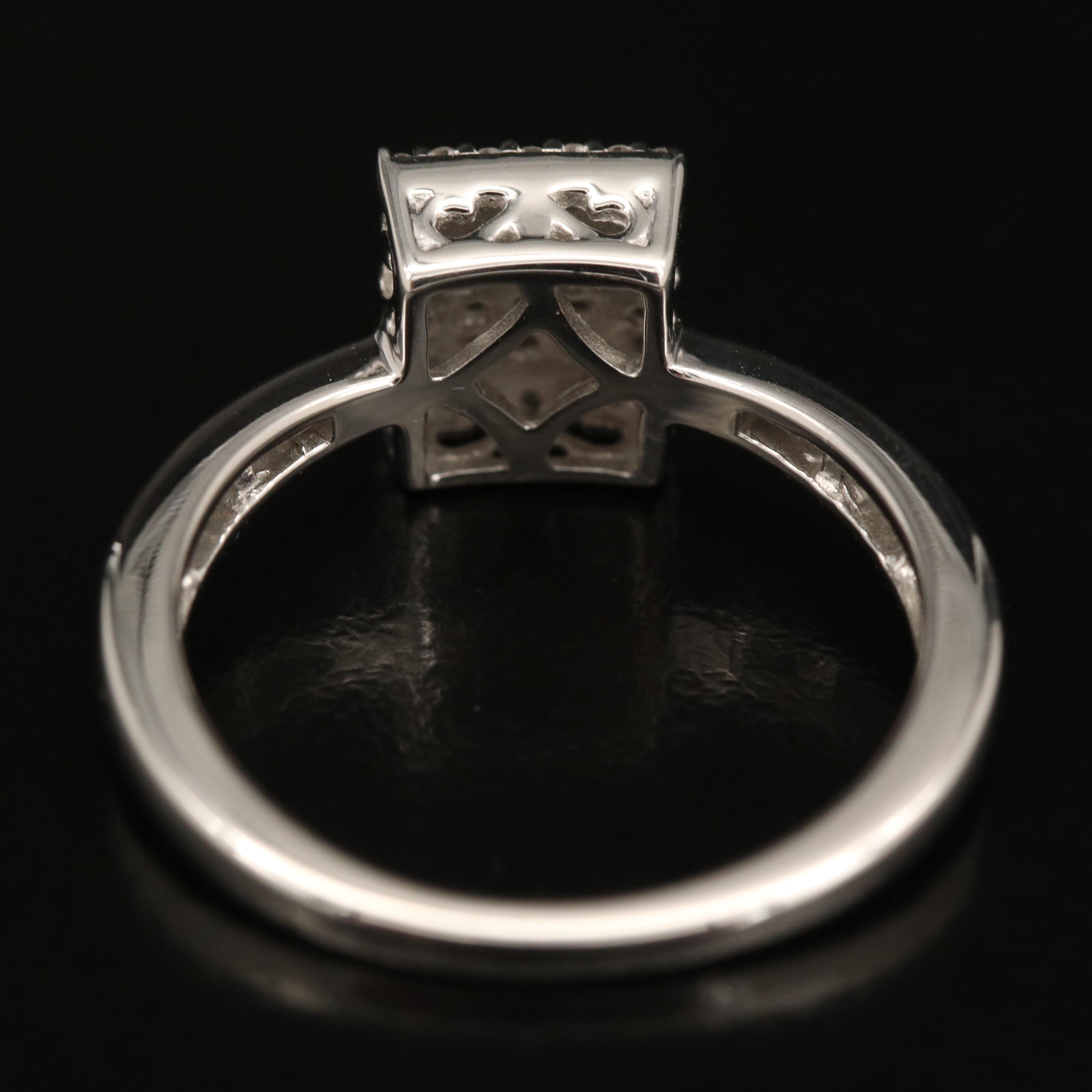Sterling Diamond Ring