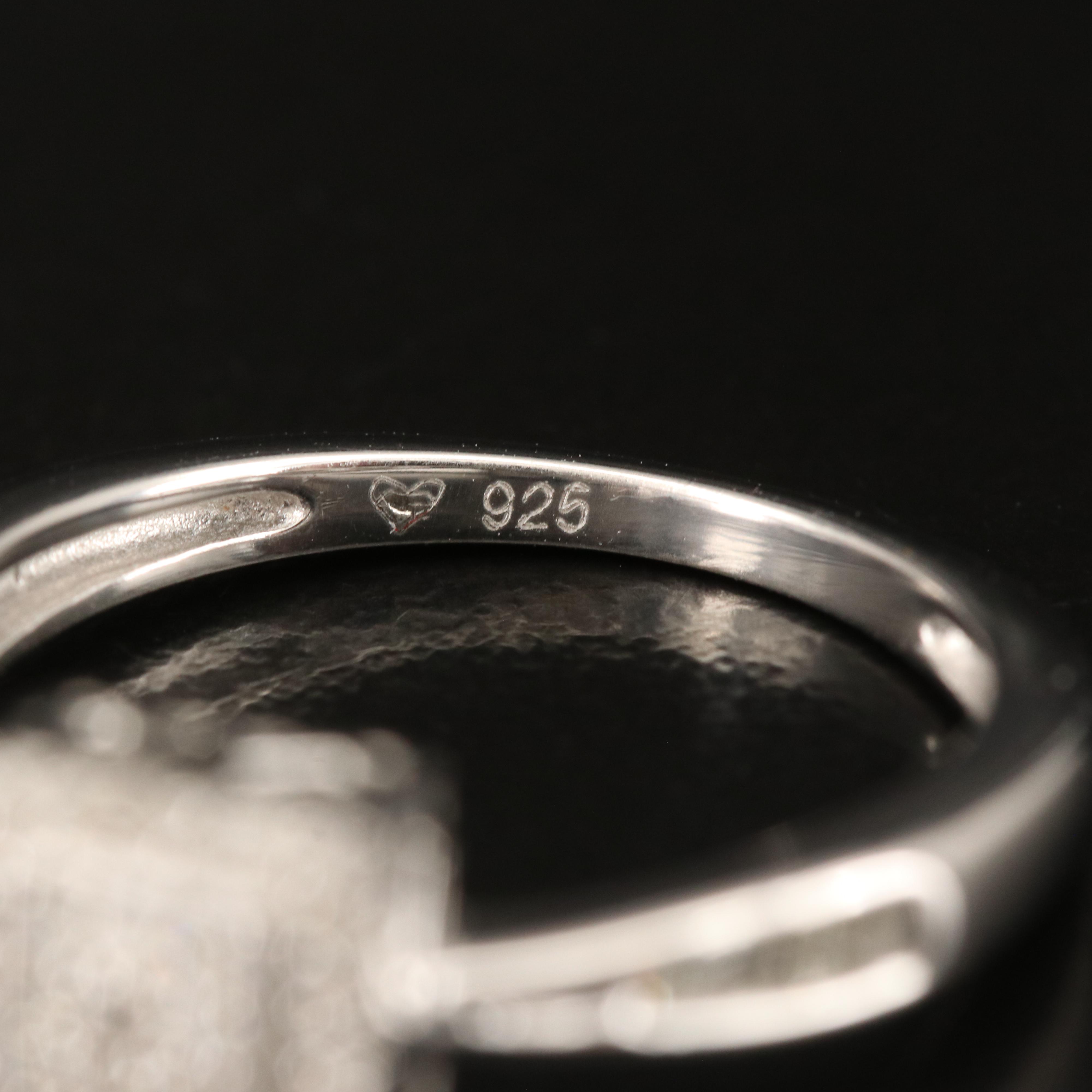 Sterling Diamond Ring