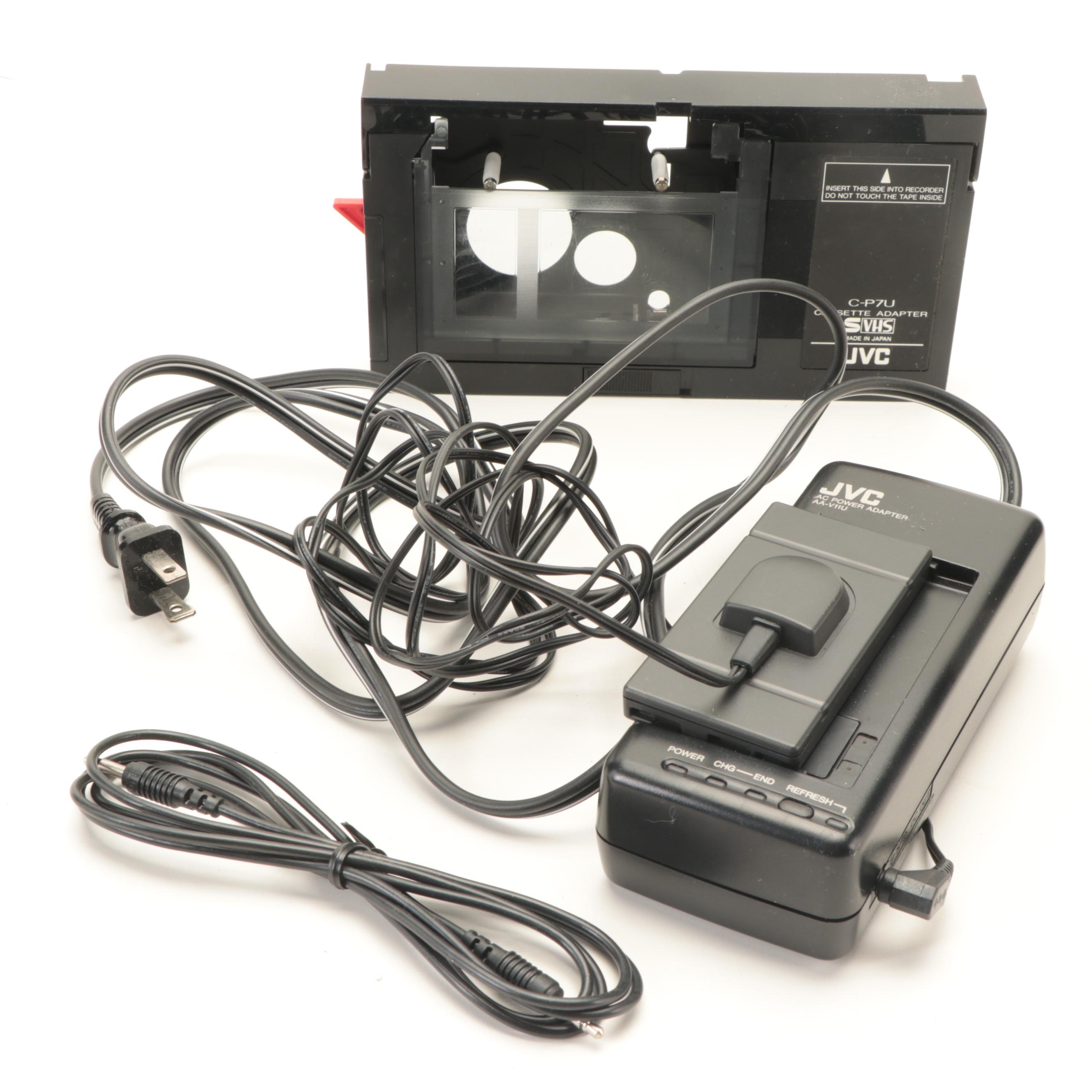 JVC VHS Camcorder with Sony Handycam Digital Camcorder