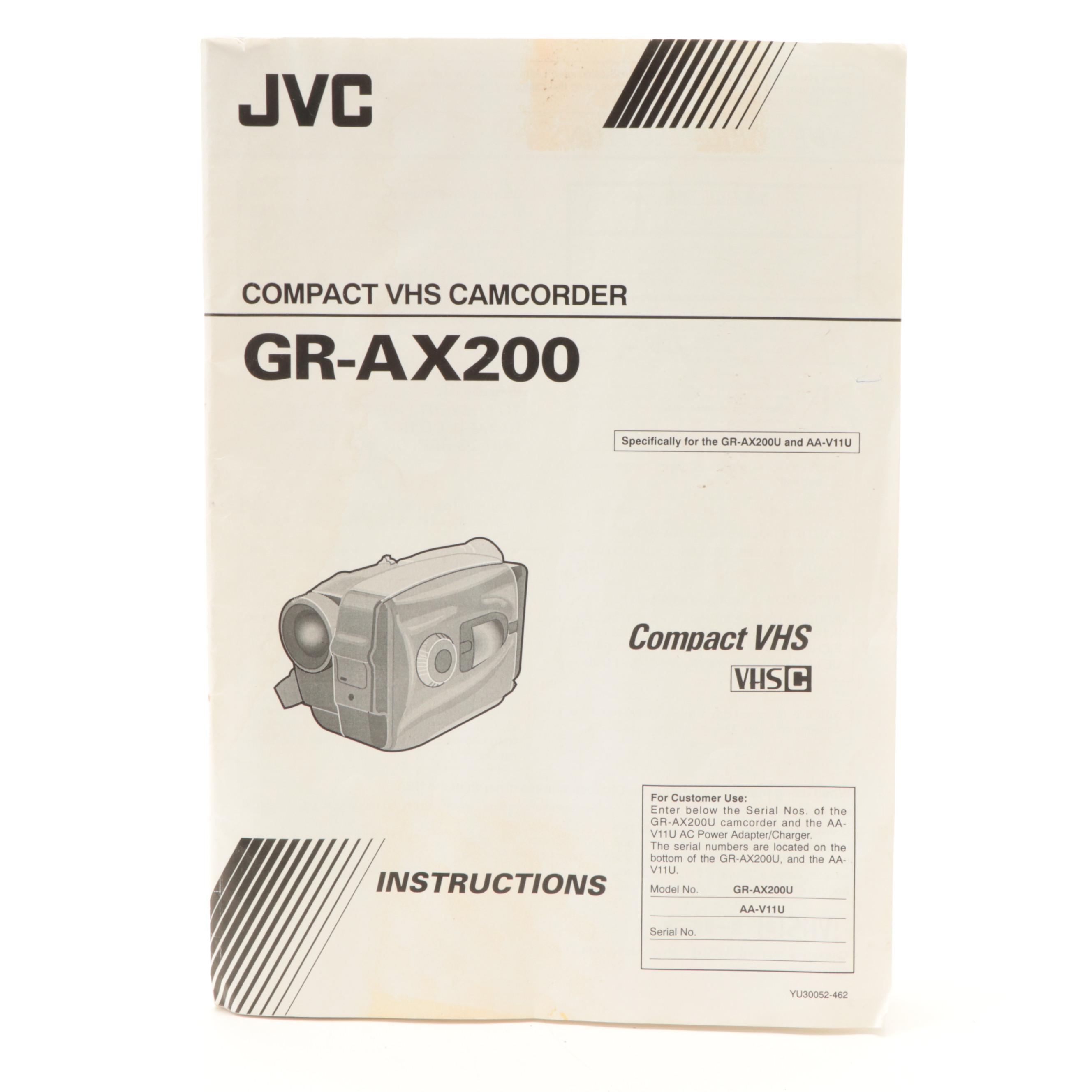 JVC VHS Camcorder with Sony Handycam Digital Camcorder
