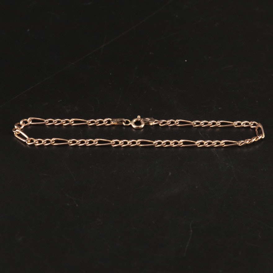 14K Curb Chain Bracelet