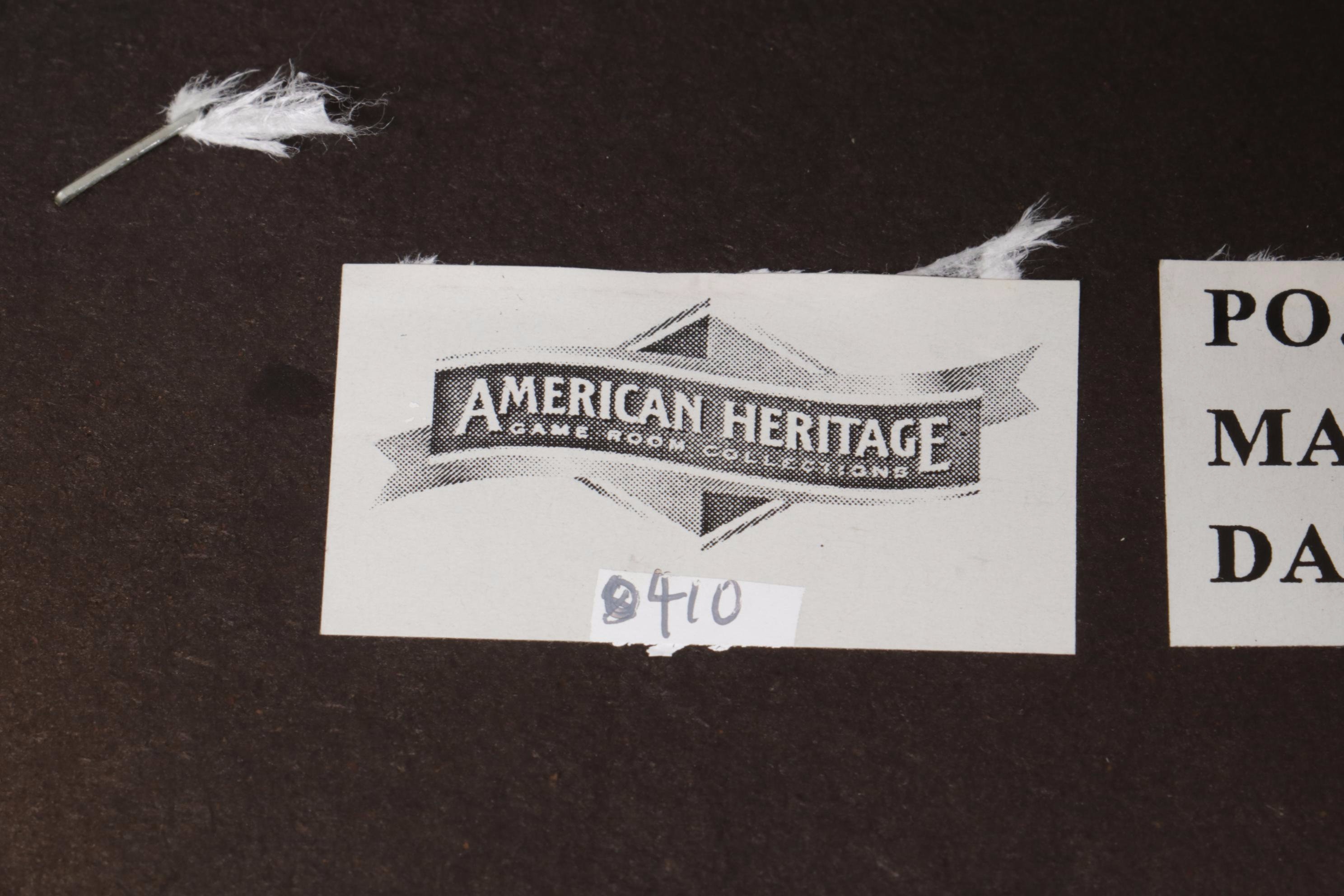 American Heritage Convertible Poker Table and Four Adjustable Rolling Armchairs