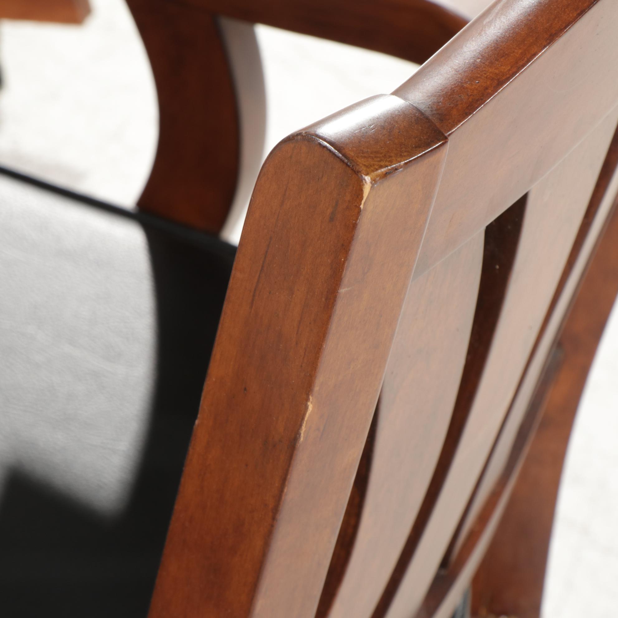 American Heritage Convertible Poker Table and Four Adjustable Rolling Armchairs