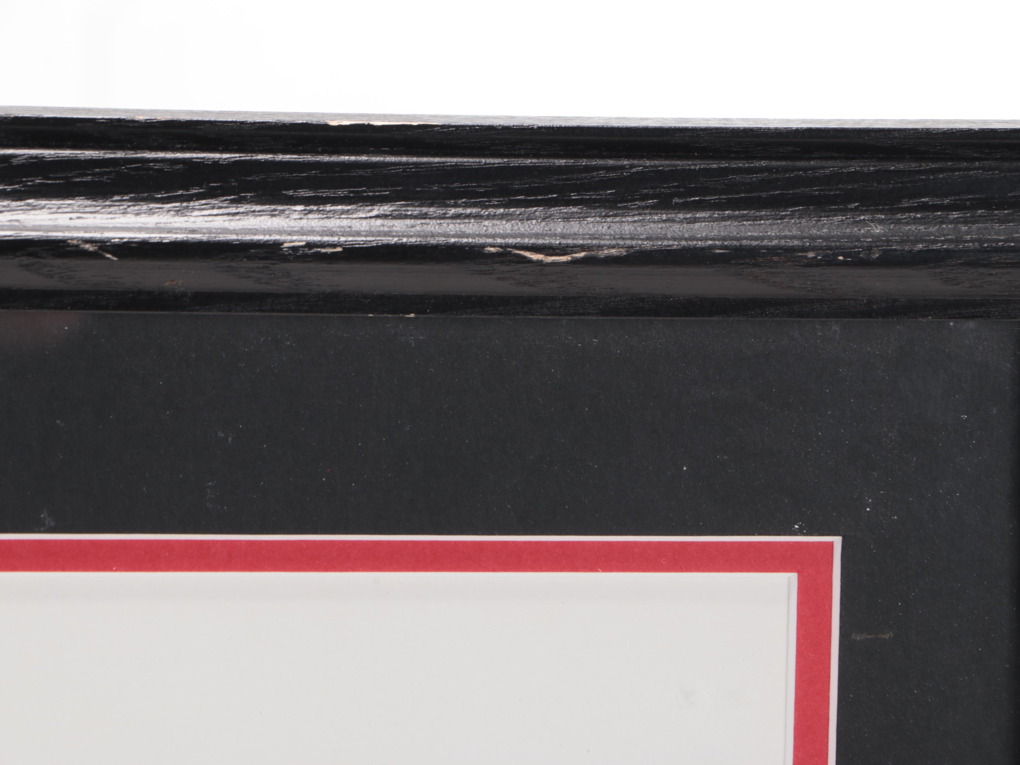 Dale Earnhardt Jr. Signed Framed Mac Tools Racing Color Poster