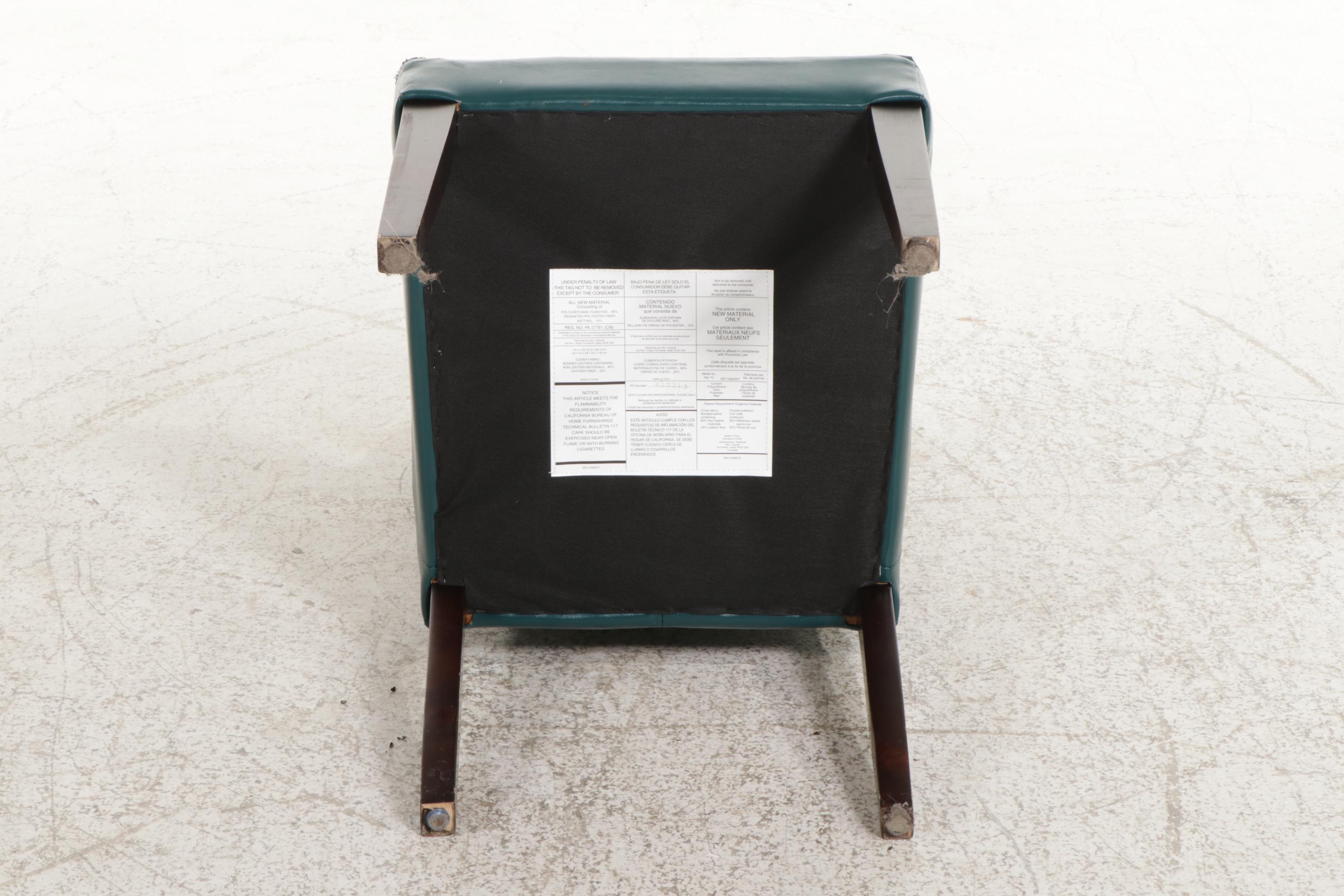 Round Glass Top Dining Table with Four Pier 1 Chairs