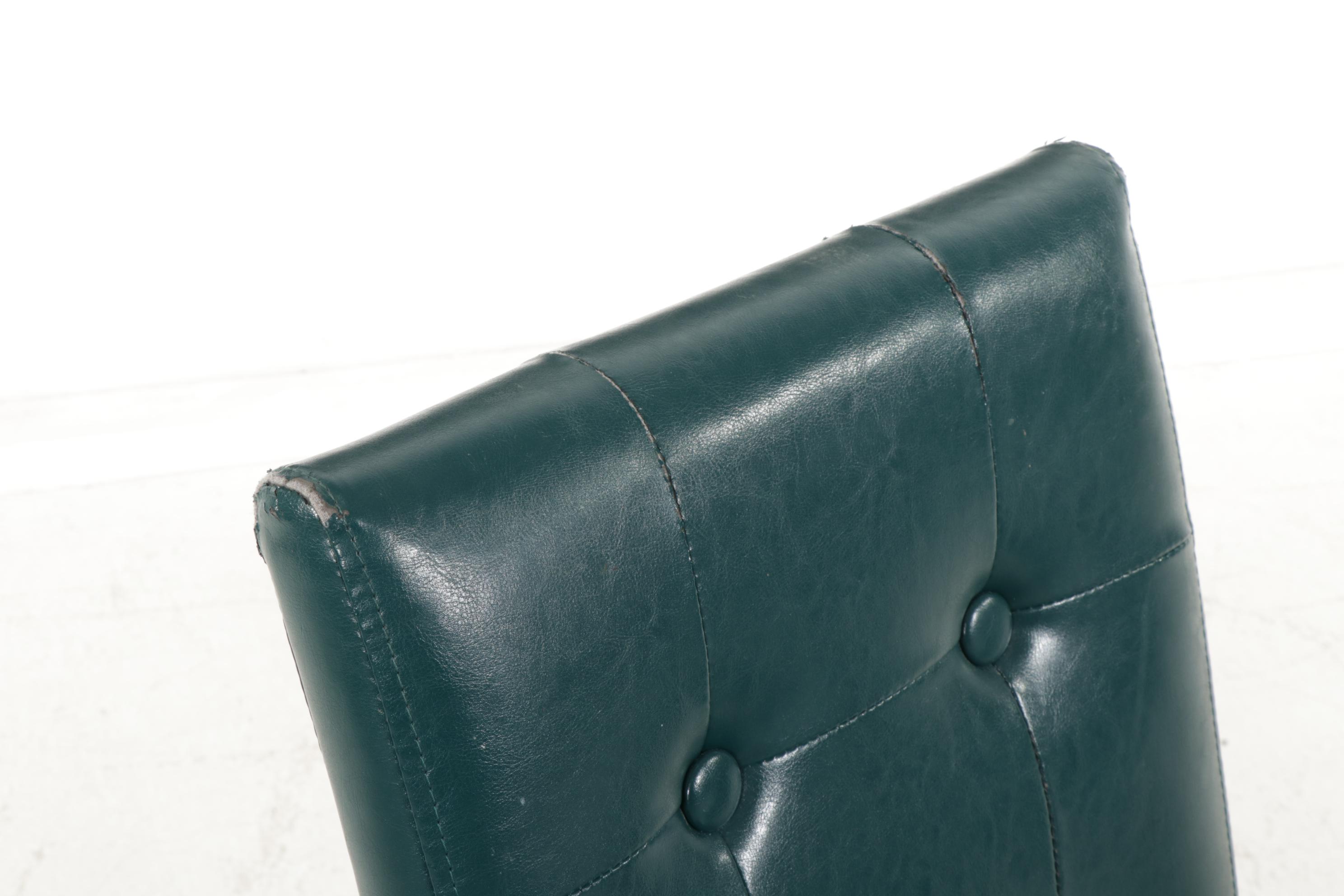 Round Glass Top Dining Table with Four Pier 1 Chairs