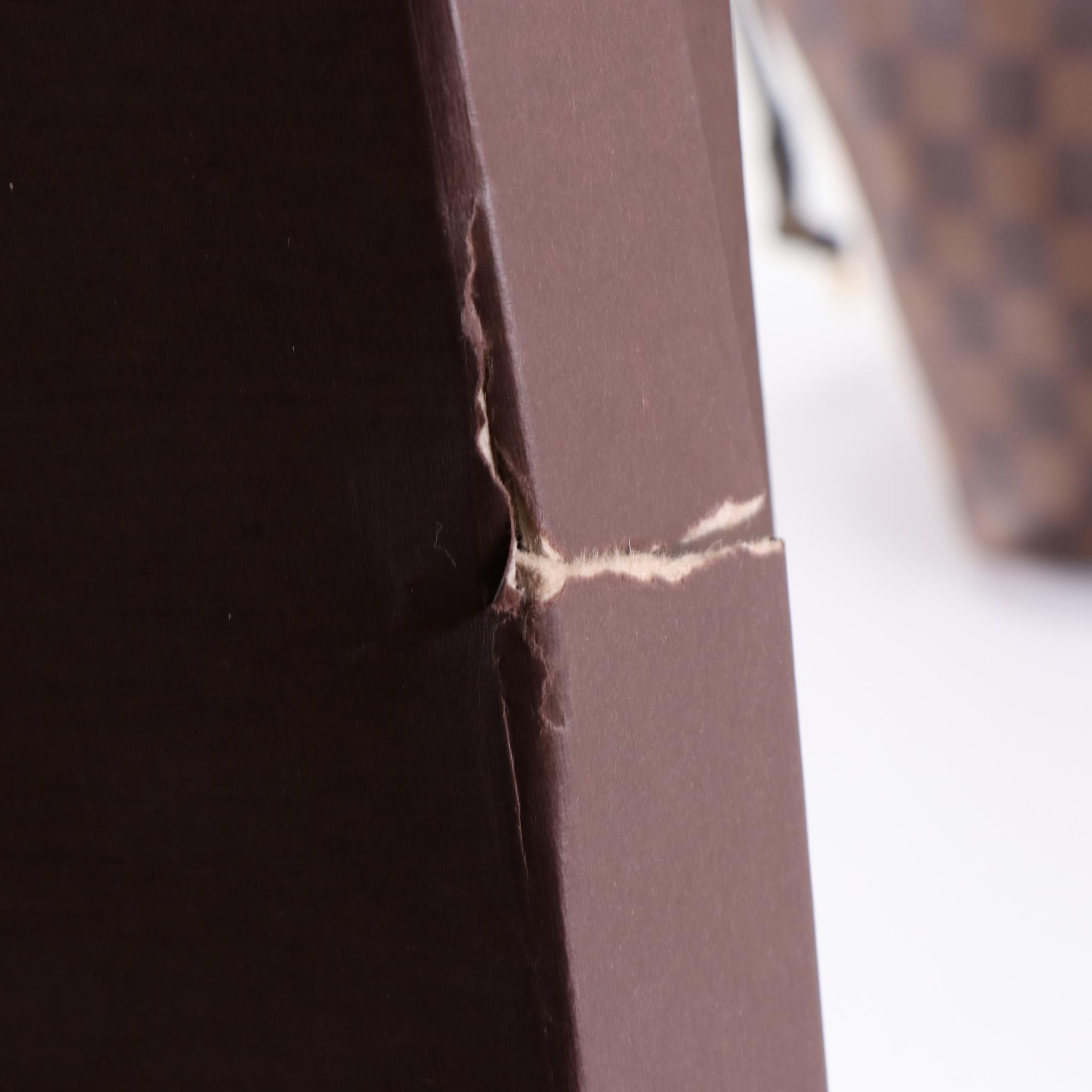 Louis Vuitton Neverfull MM in Damier Ebene Canvas and Leather with Box