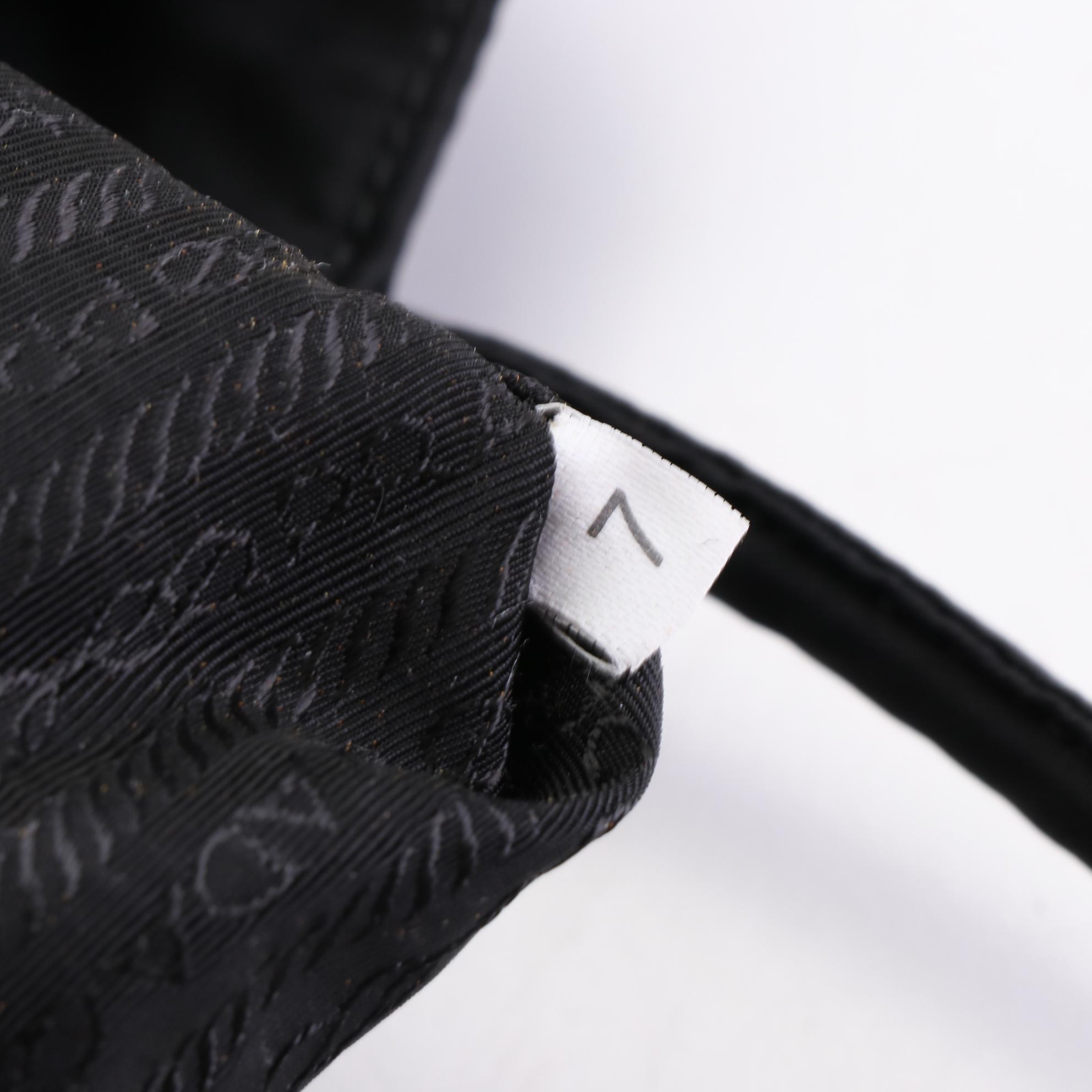 Prada Small Tote in Black Nylon Gabardine