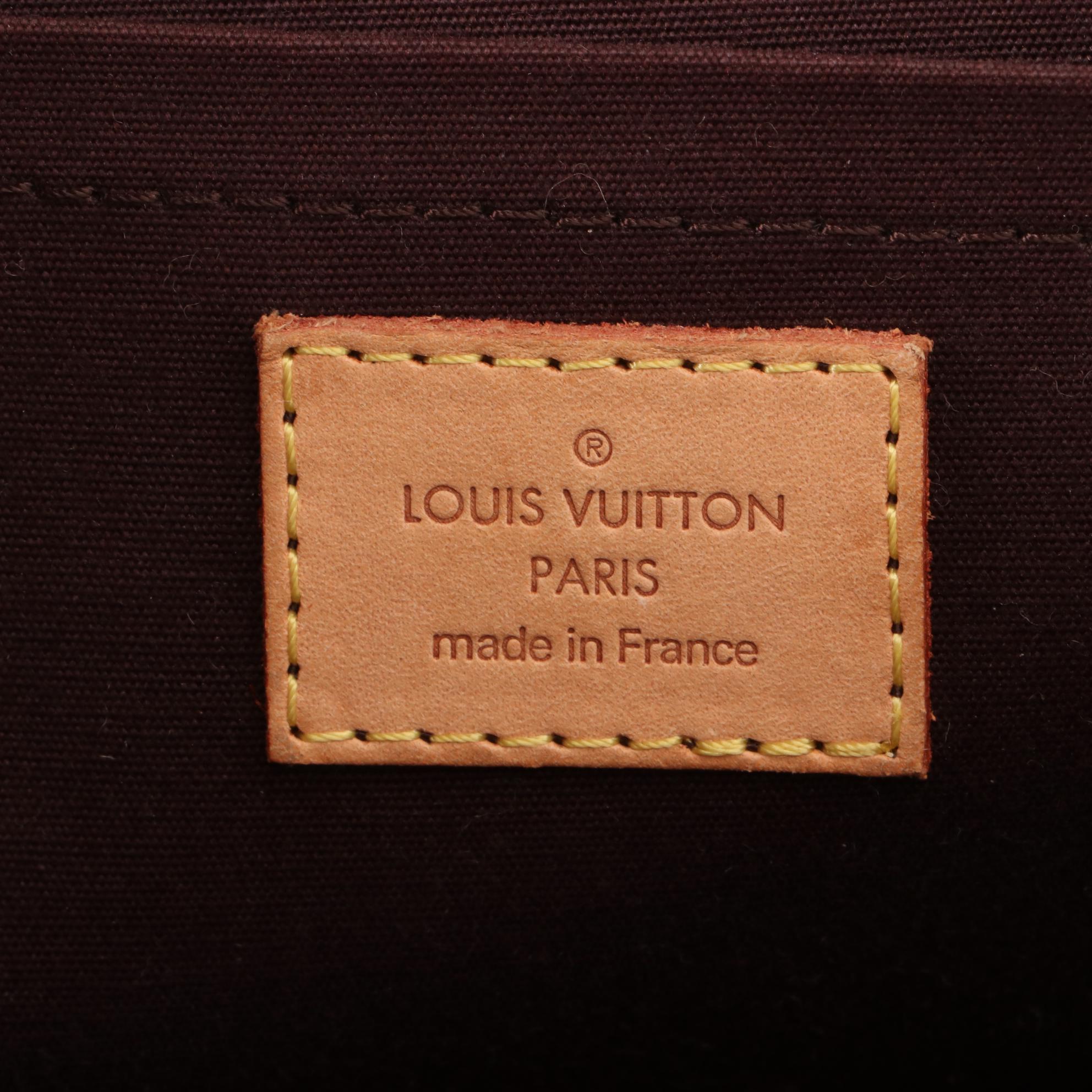 Louis Vuitton Rosewood Ave in Rouge Fauviste Monogram Vernis/Vachetta Leather