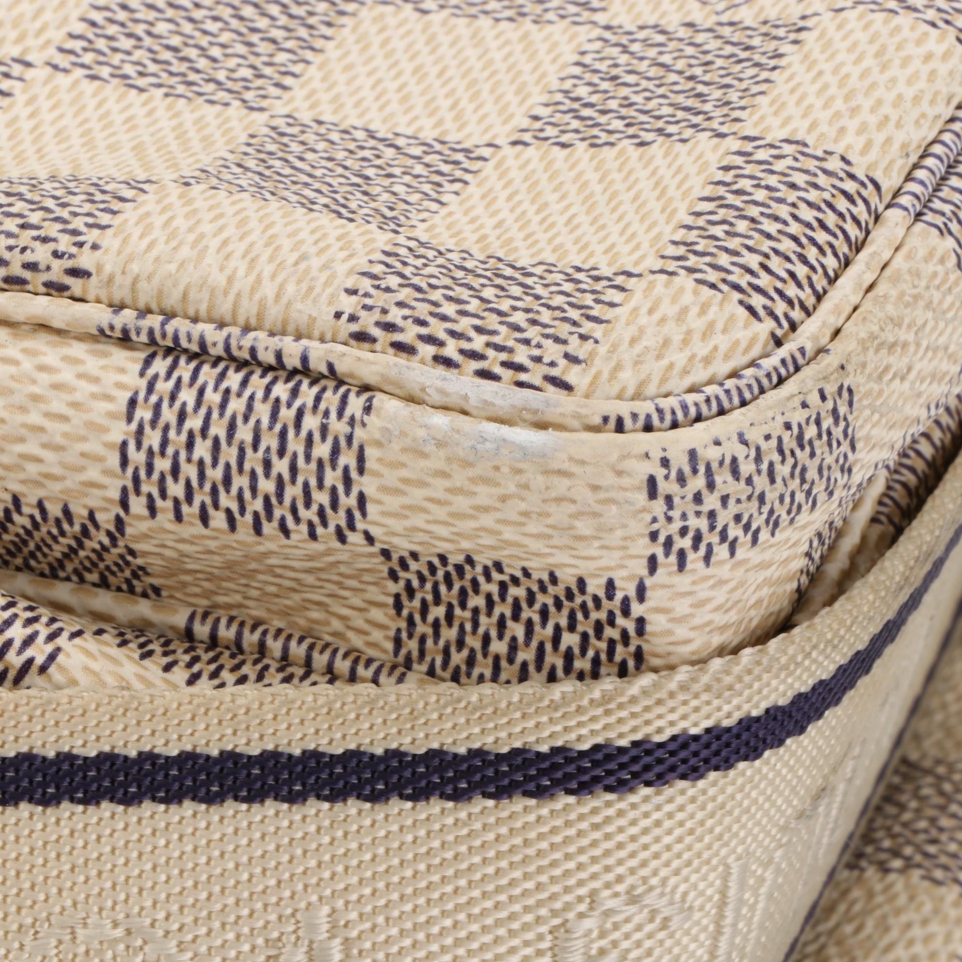 Louis Vuitton Naviglio Messenger Bag in Damier Azur Canvas