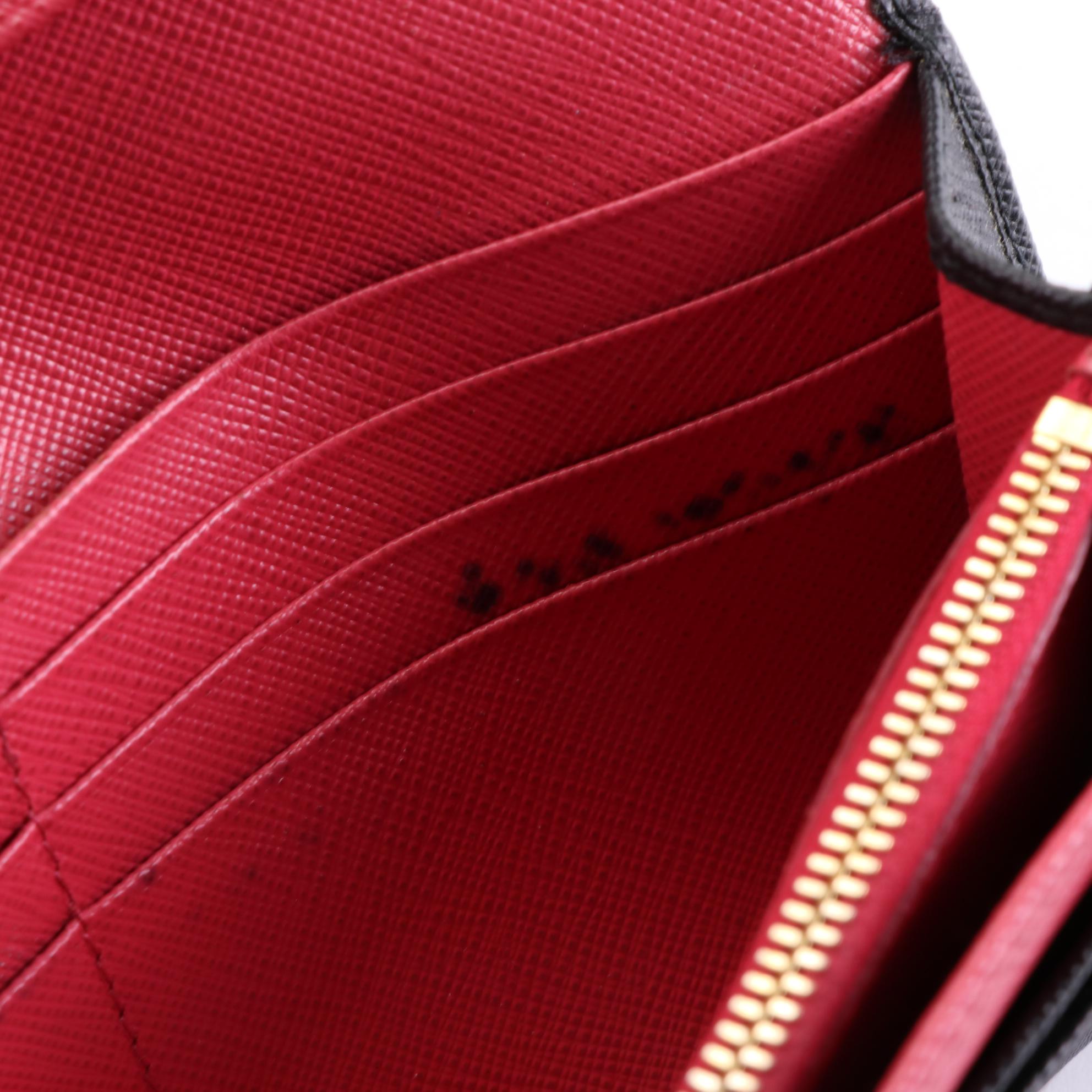 Prada Saffiano Leather Continental Wallet with Box