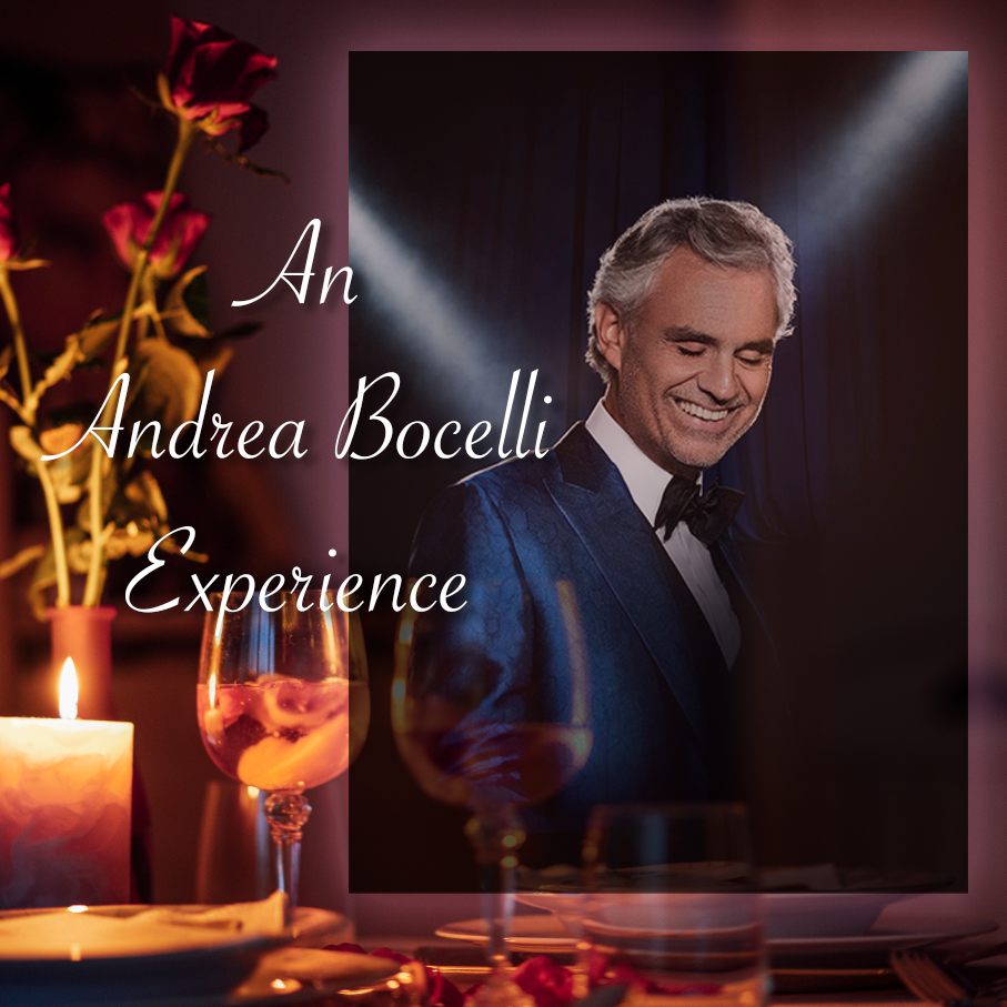 Andrea Bocelli VIP Experience:  Two Tickets to Valentines Day Show with Dinner