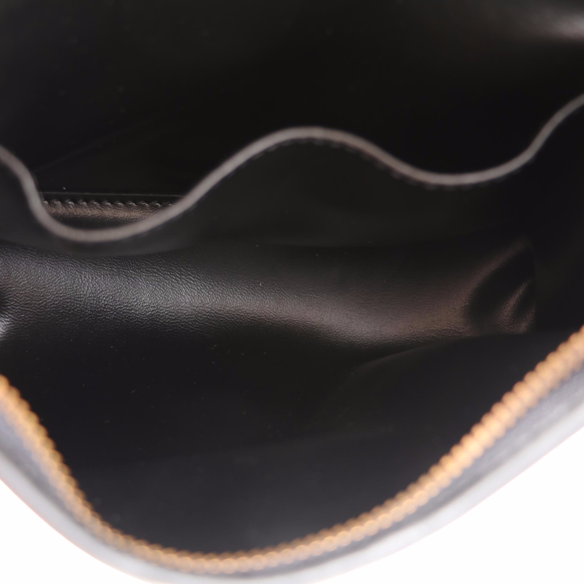 Burberry Haymarket Check Pouch with Leather Trim