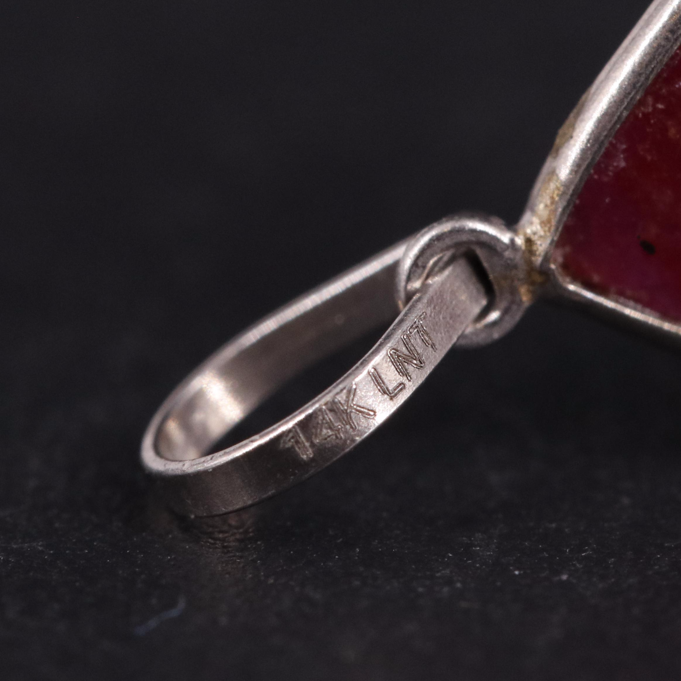 14K Ruby Pendant