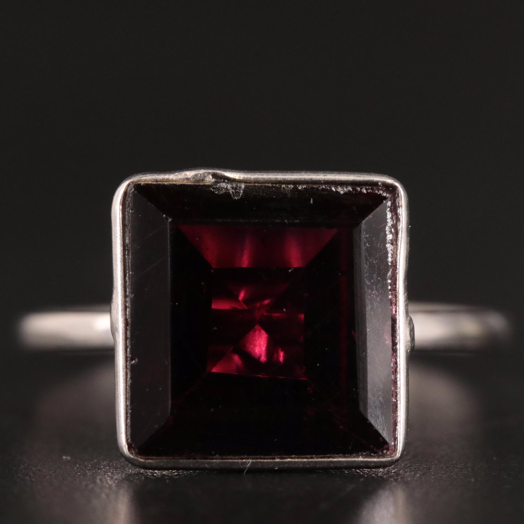 14K Garnet Ring