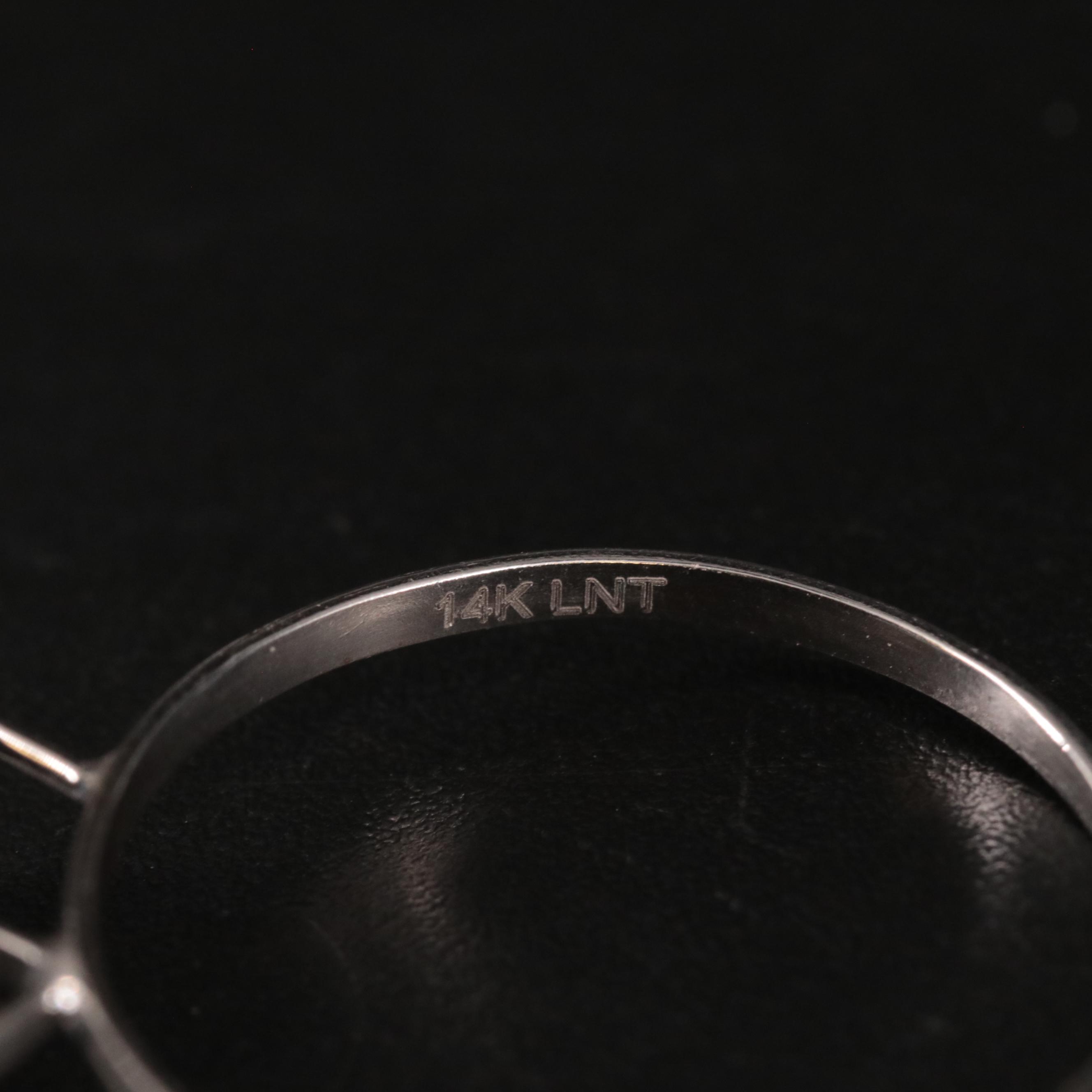 14K Aquamarine and Sapphire Ring