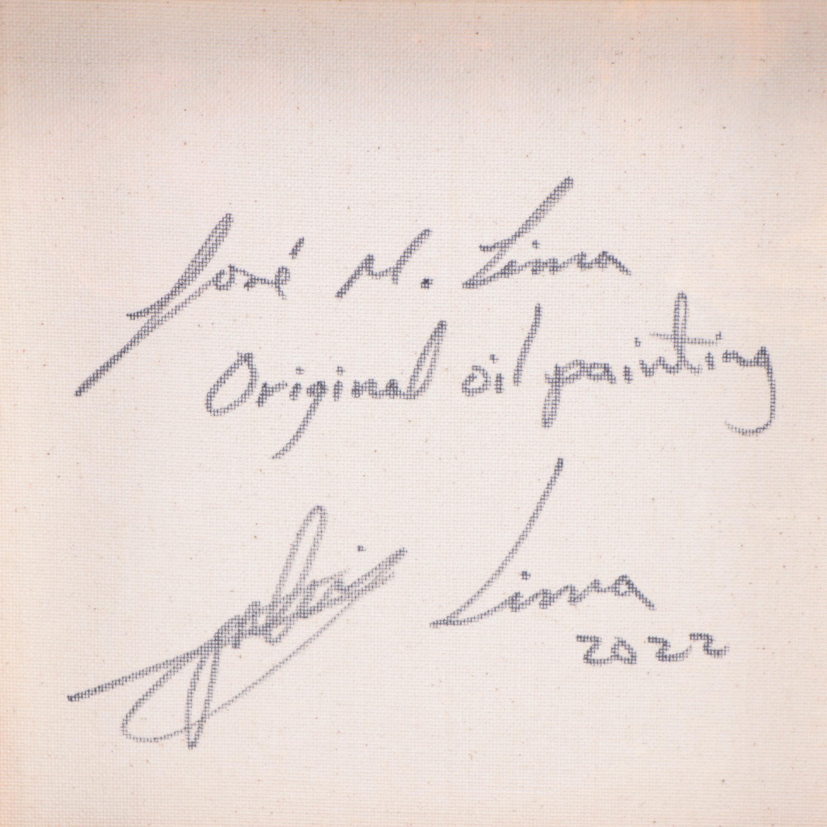 José M. Lima Floral Still Life Oil Painting, 2022