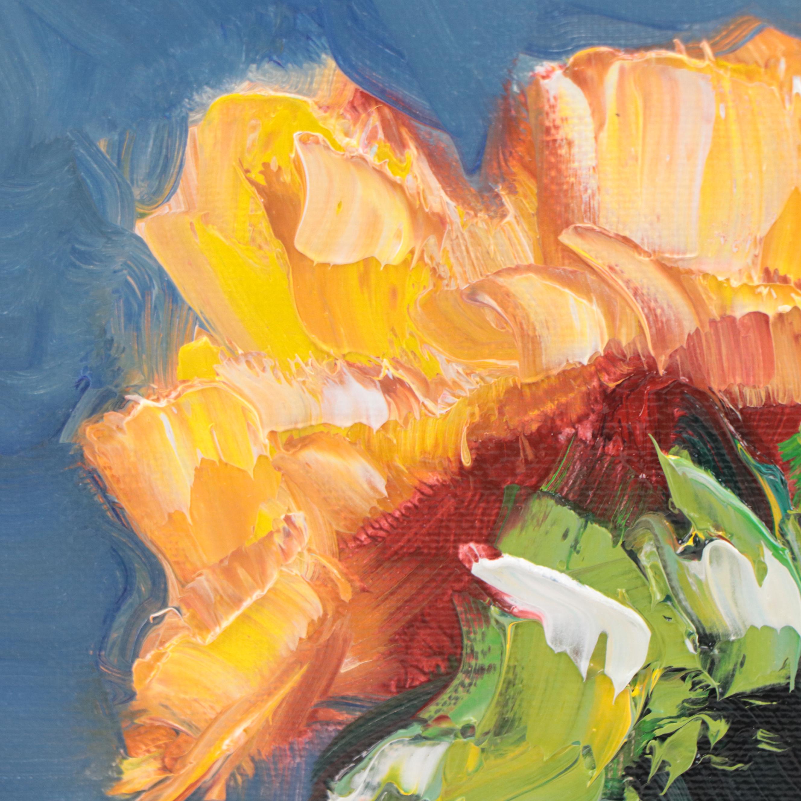 José M. Lima Floral Still Life Oil Painting, 2022