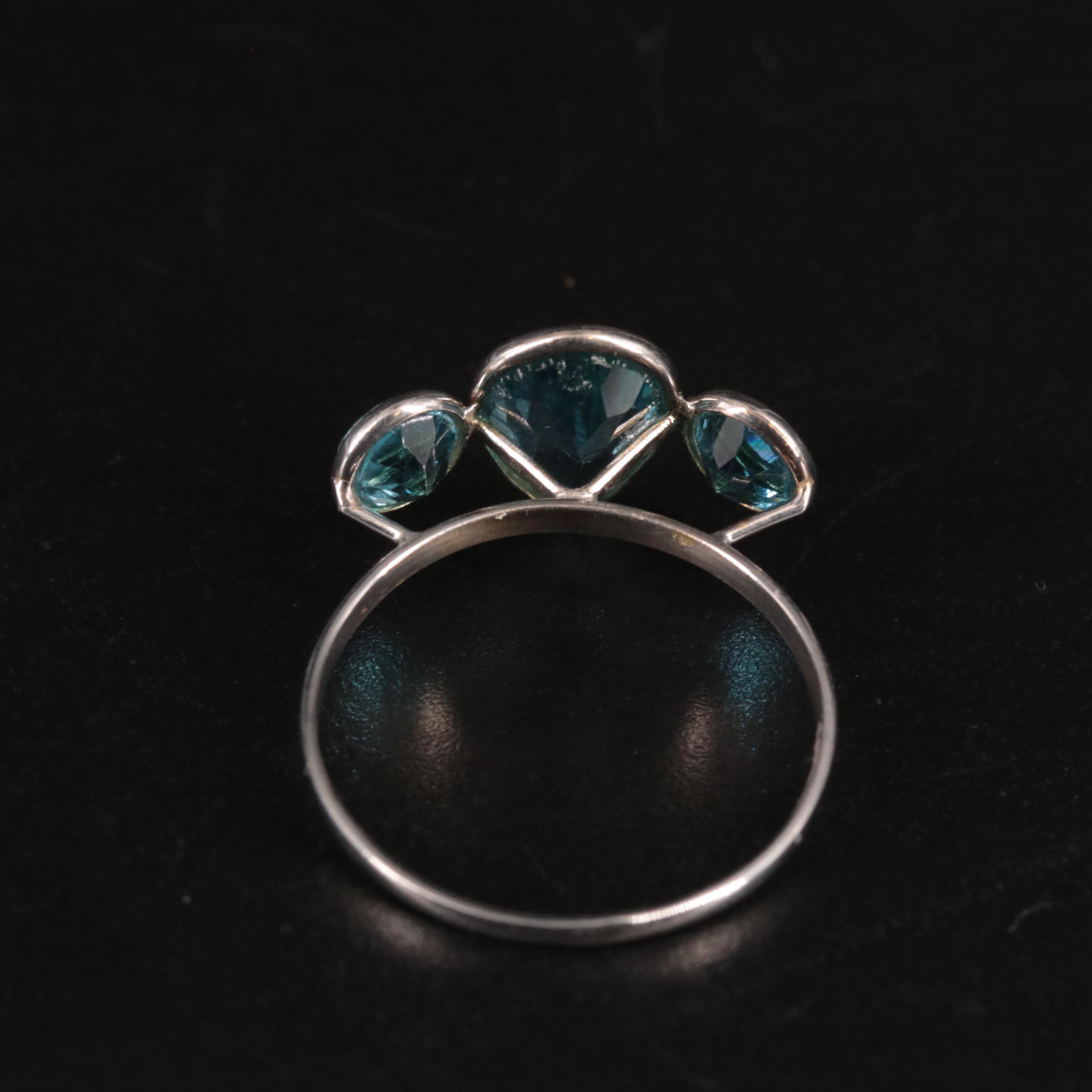 14K Blue Topaz Ring
